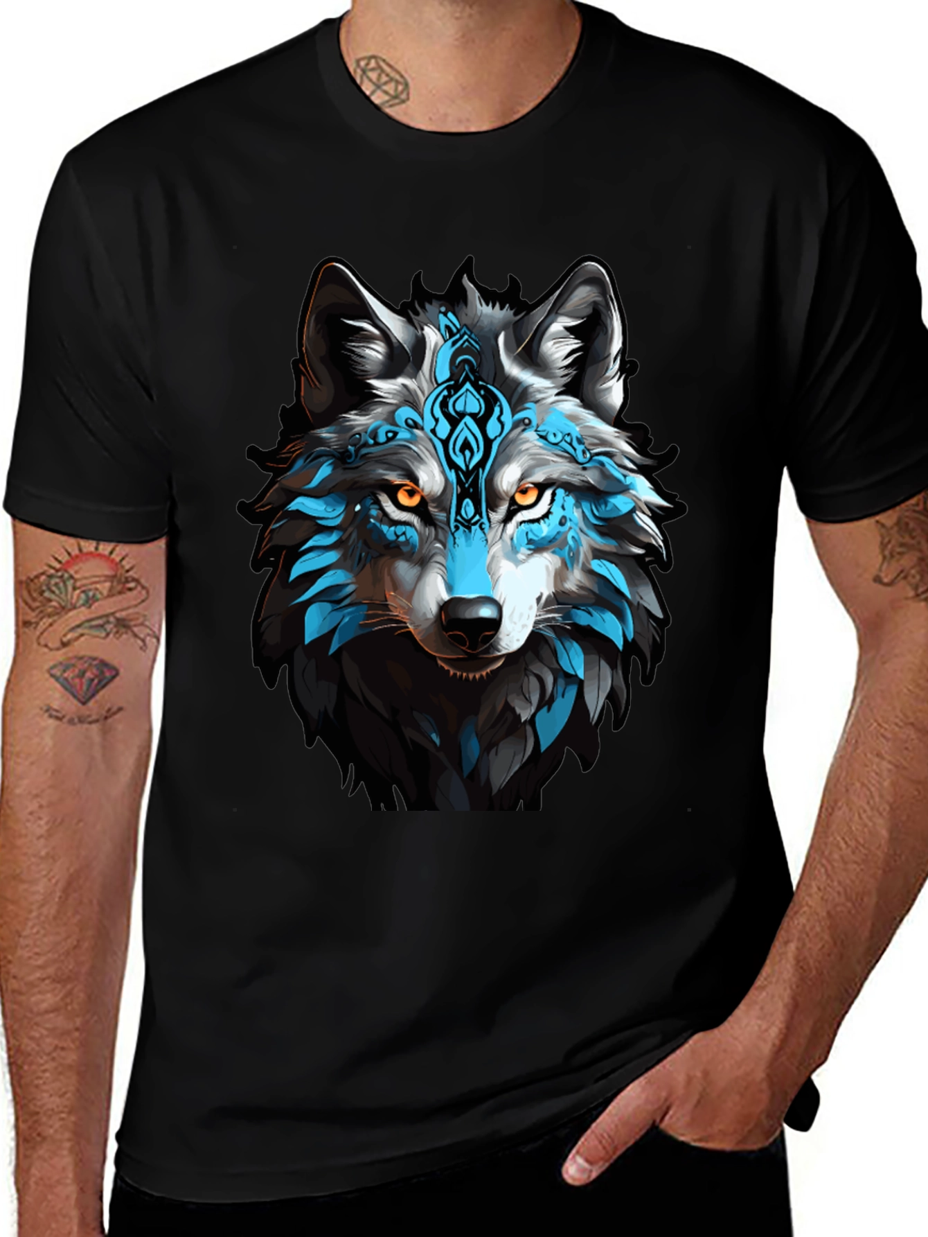 Wolf Graphic Tee - Black T-Shirt