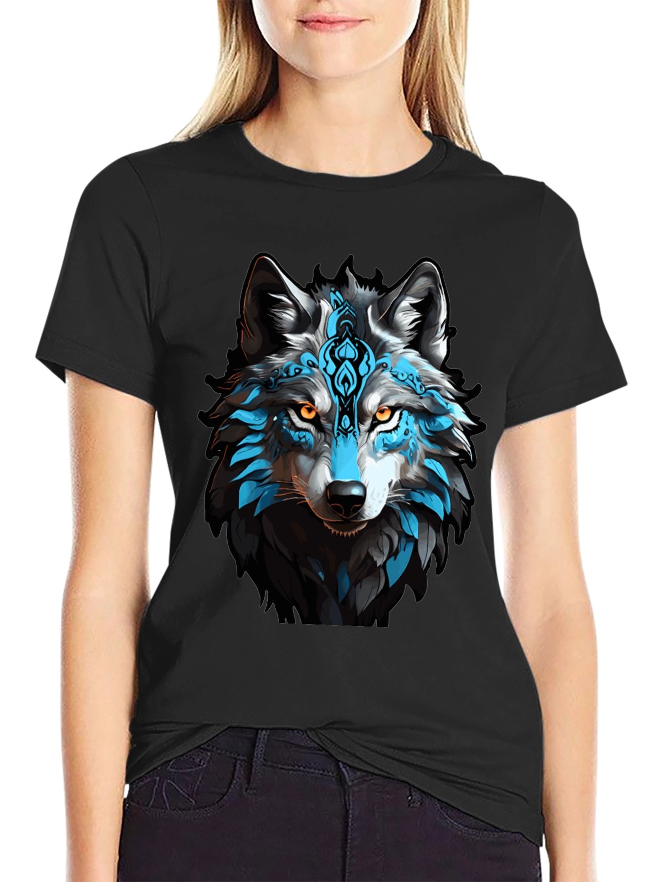 Wolf Graphic Tee - Black T-Shirt