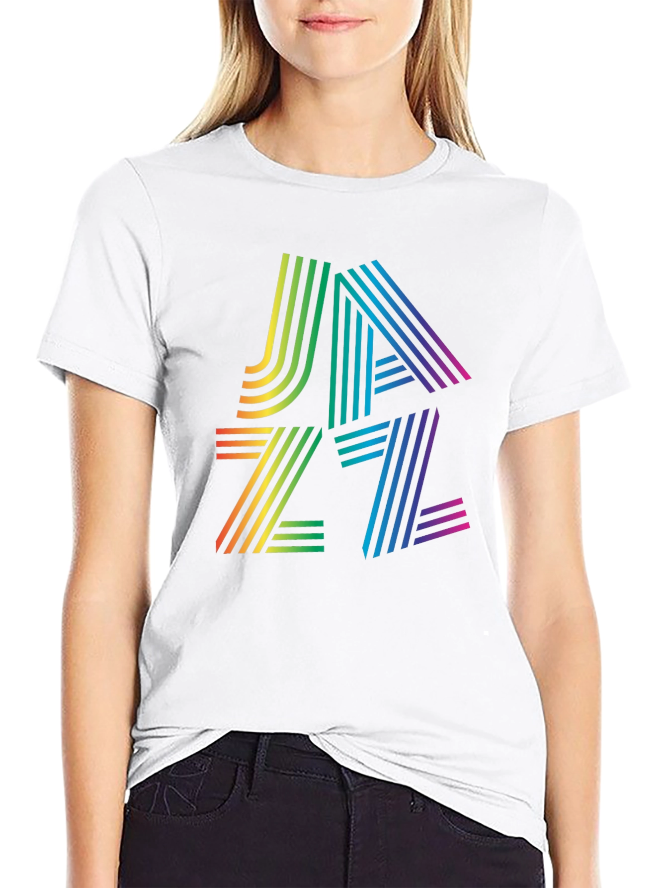 Rainbow Jazz Graphic T-Shirt - Cool & Stylish