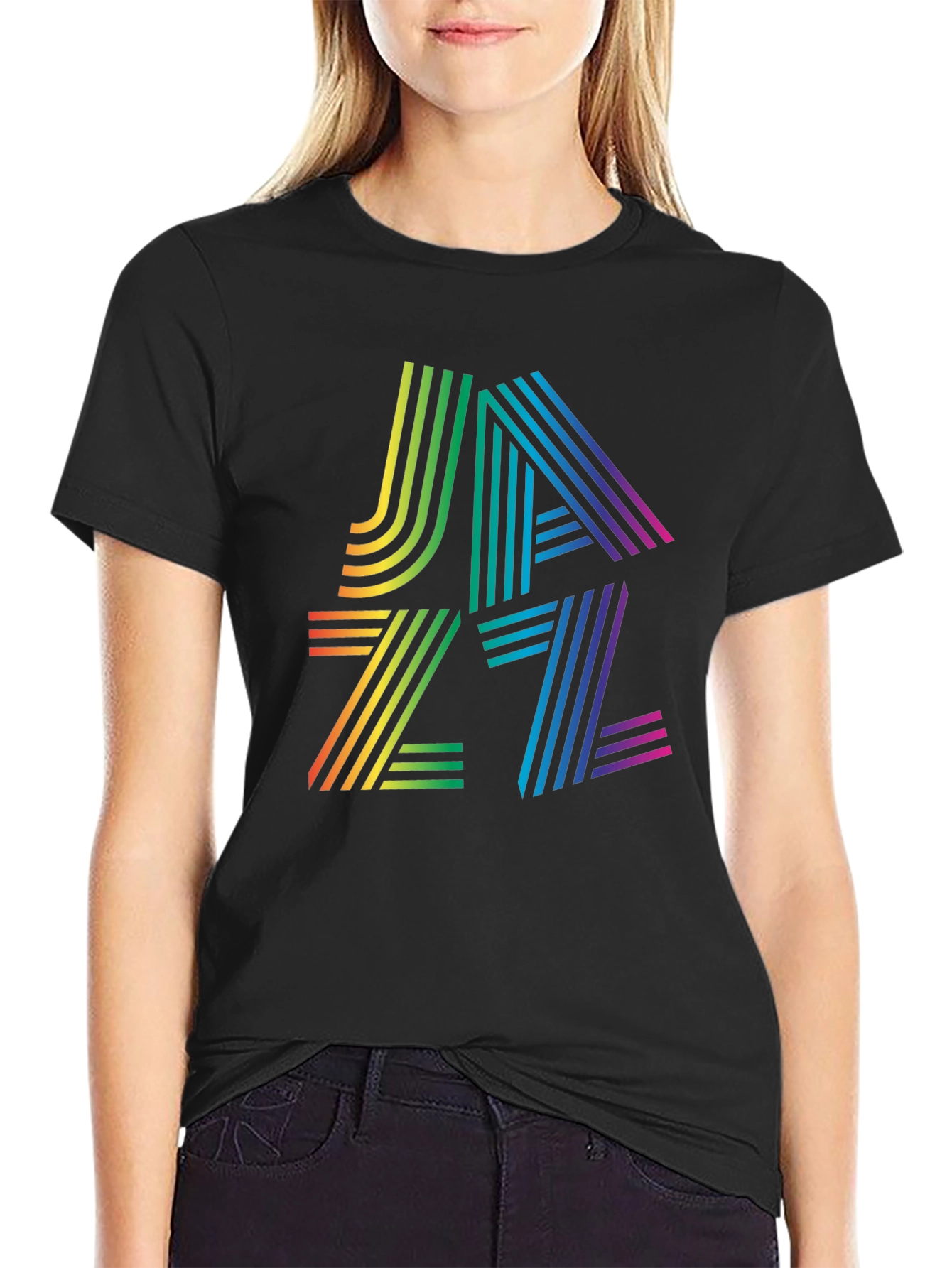 Rainbow Jazz Graphic T-Shirt - Cool & Stylish
