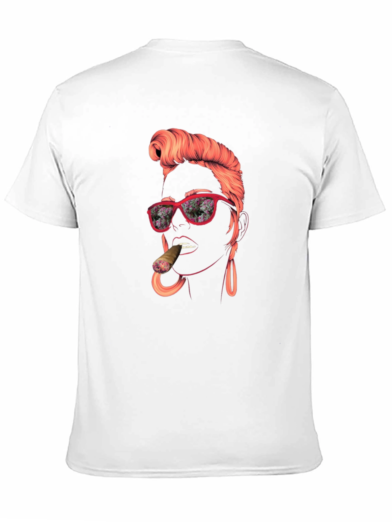 Retro Lady Graphic Tee - Cool Unique Design