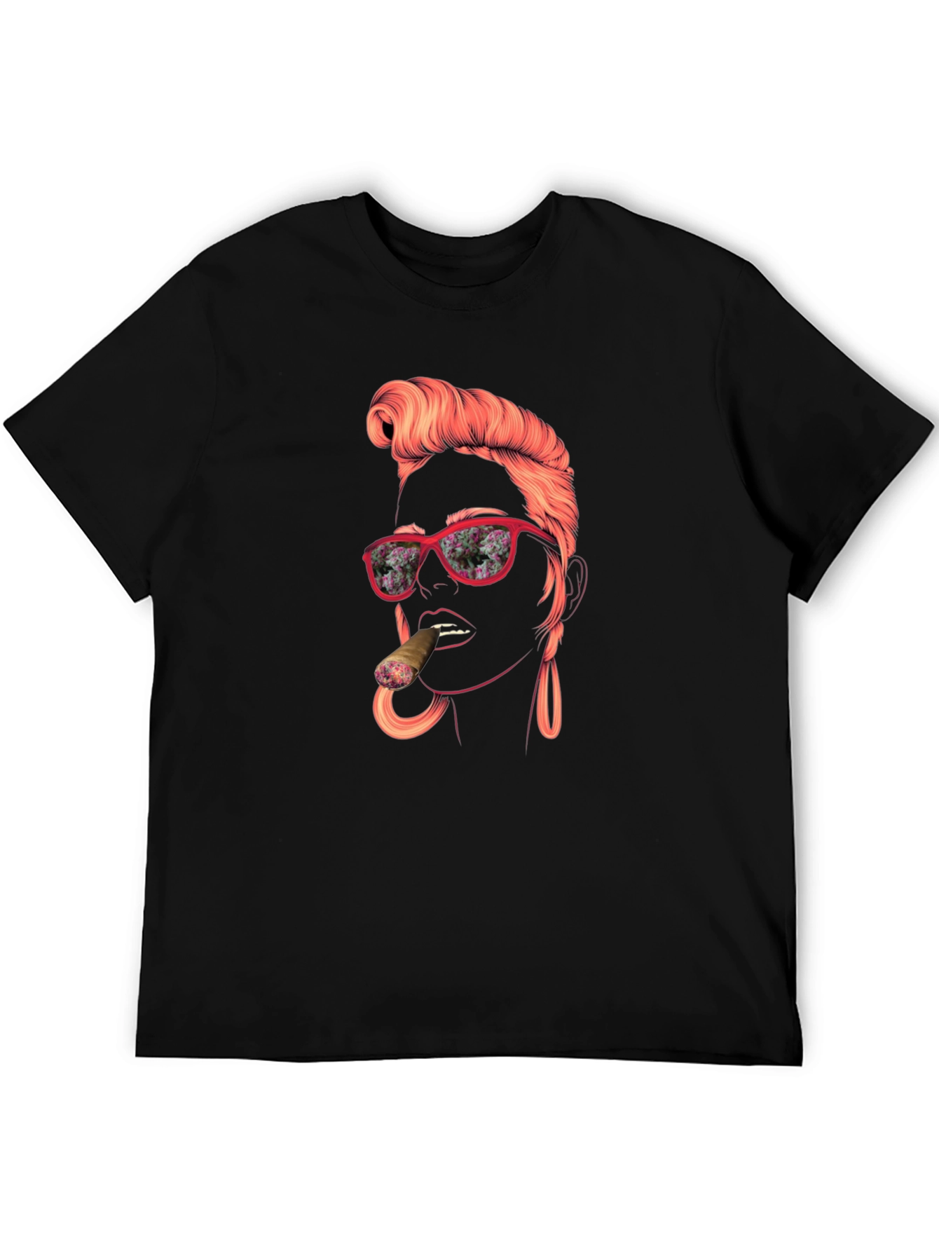 Retro Lady Graphic Tee - Cool Unique Design