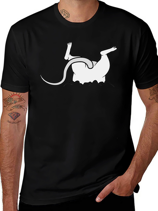 Upside Down Mouse Graphic Tee - Funny Unisex T-Shirt