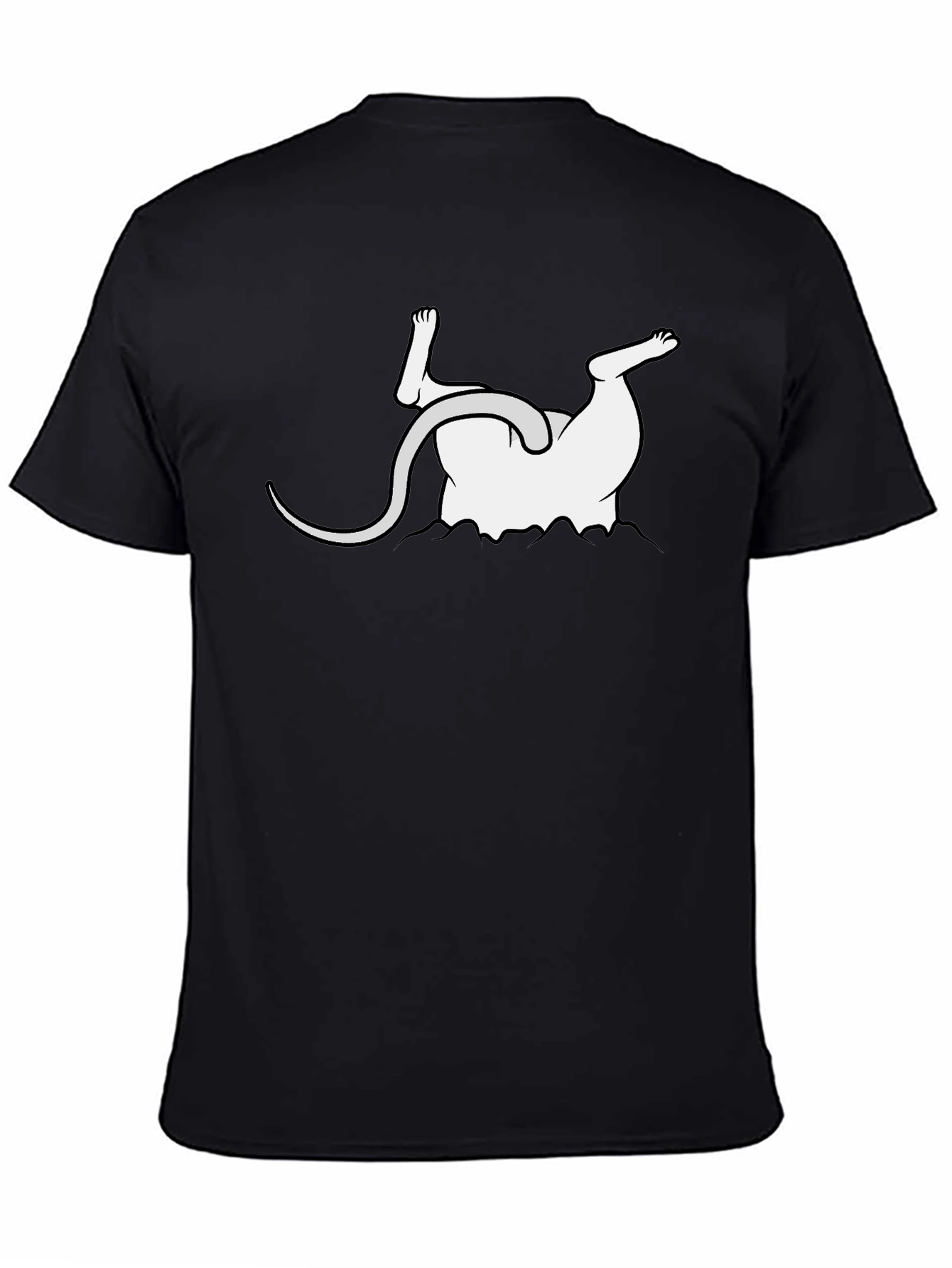 Upside Down Mouse Graphic Tee - Funny Unisex T-Shirt