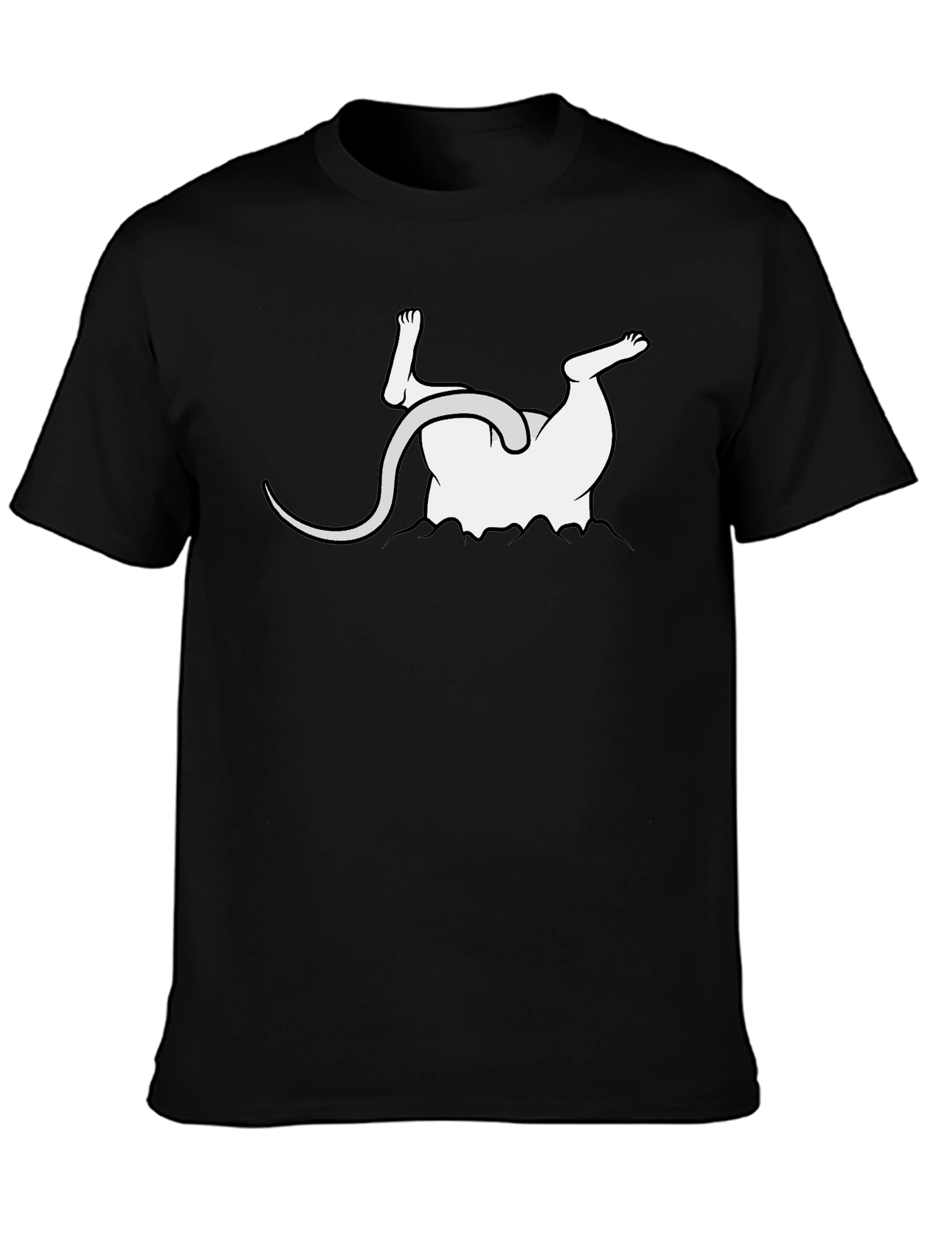 Upside Down Mouse Graphic Tee - Funny Unisex T-Shirt