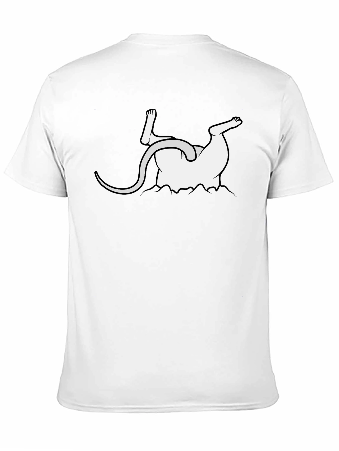 Upside Down Mouse Graphic Tee - Funny Unisex T-Shirt