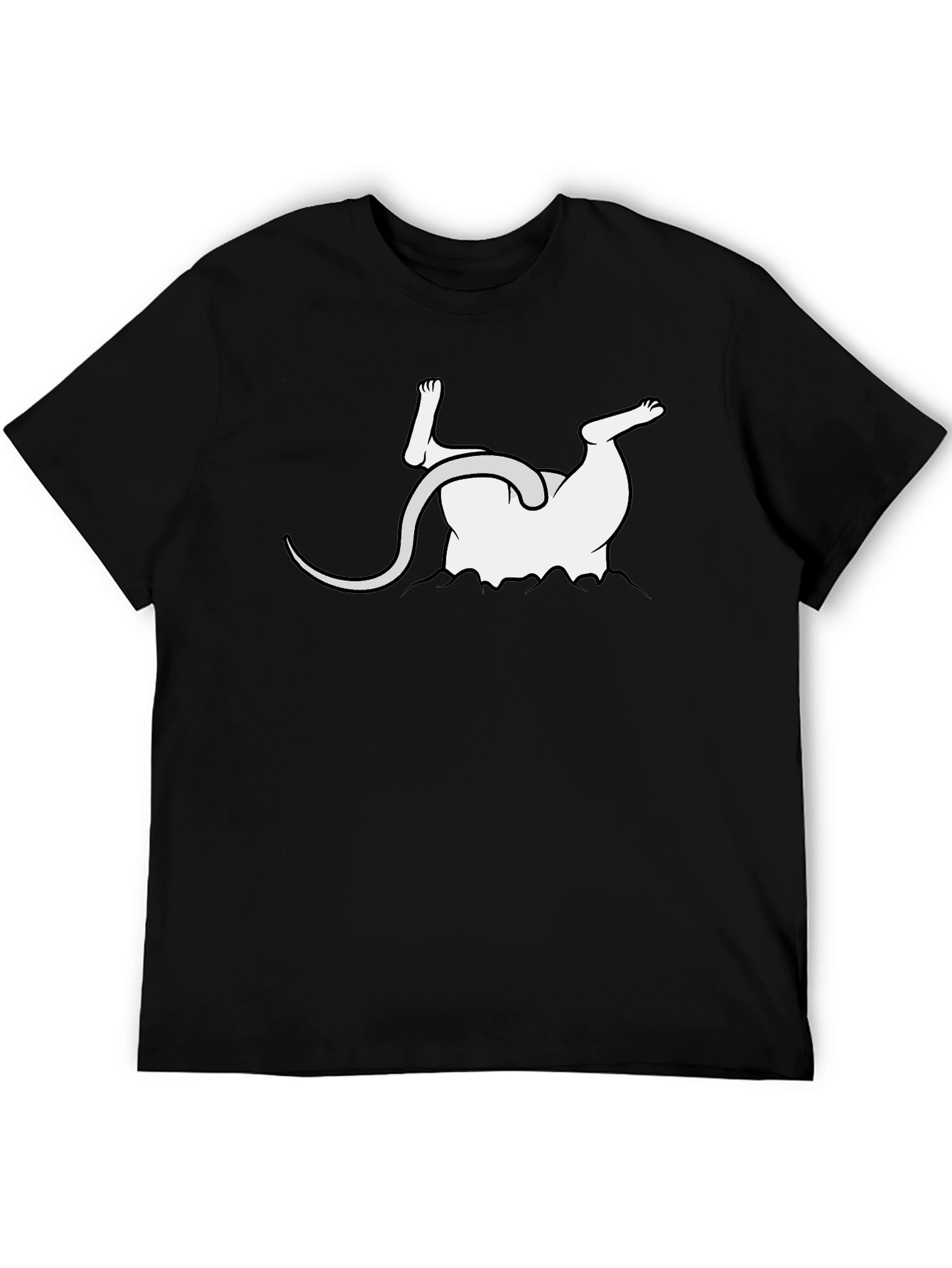 Upside Down Mouse Graphic Tee - Funny Unisex T-Shirt