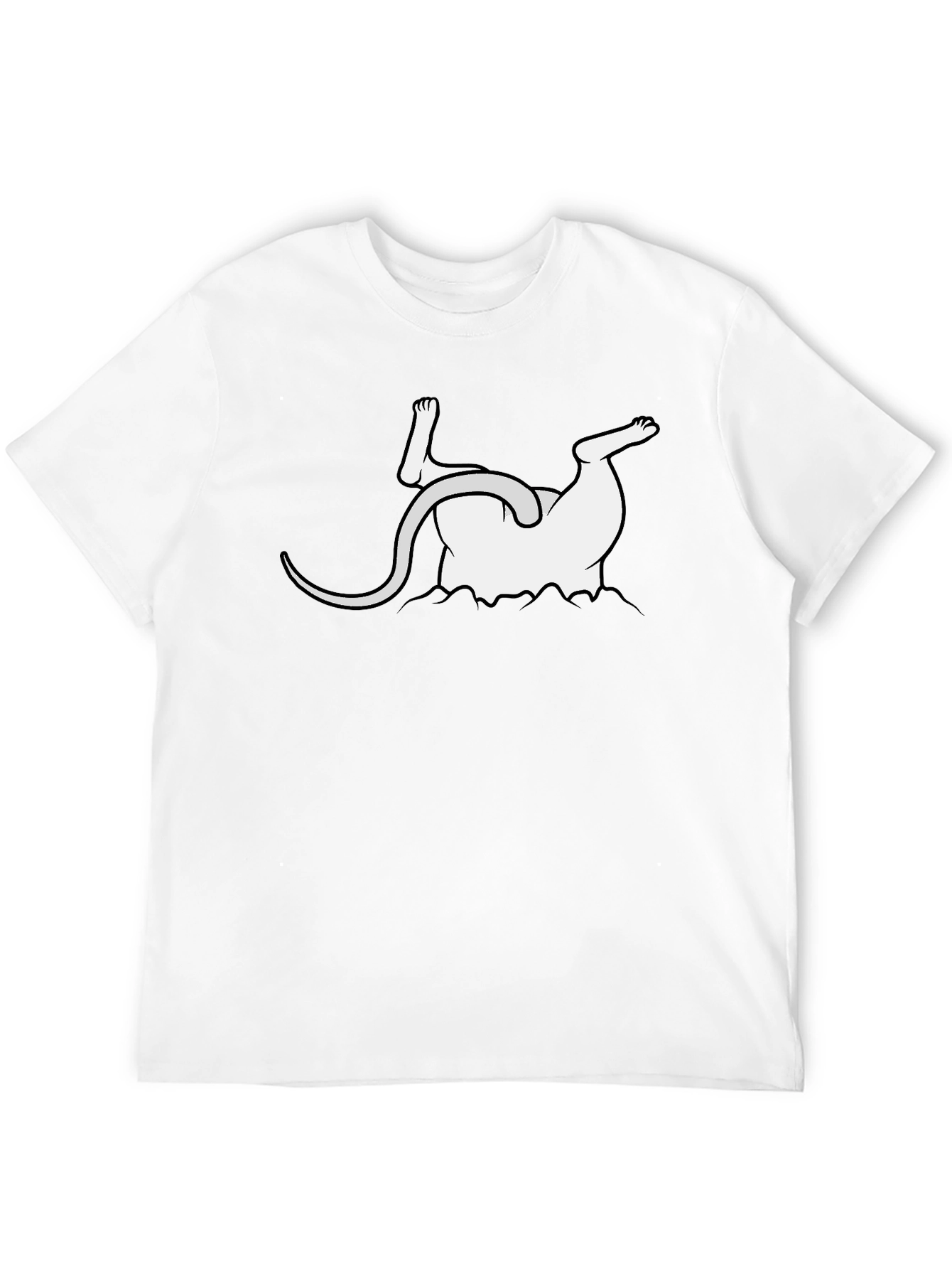 Upside Down Mouse Graphic Tee - Funny Unisex T-Shirt