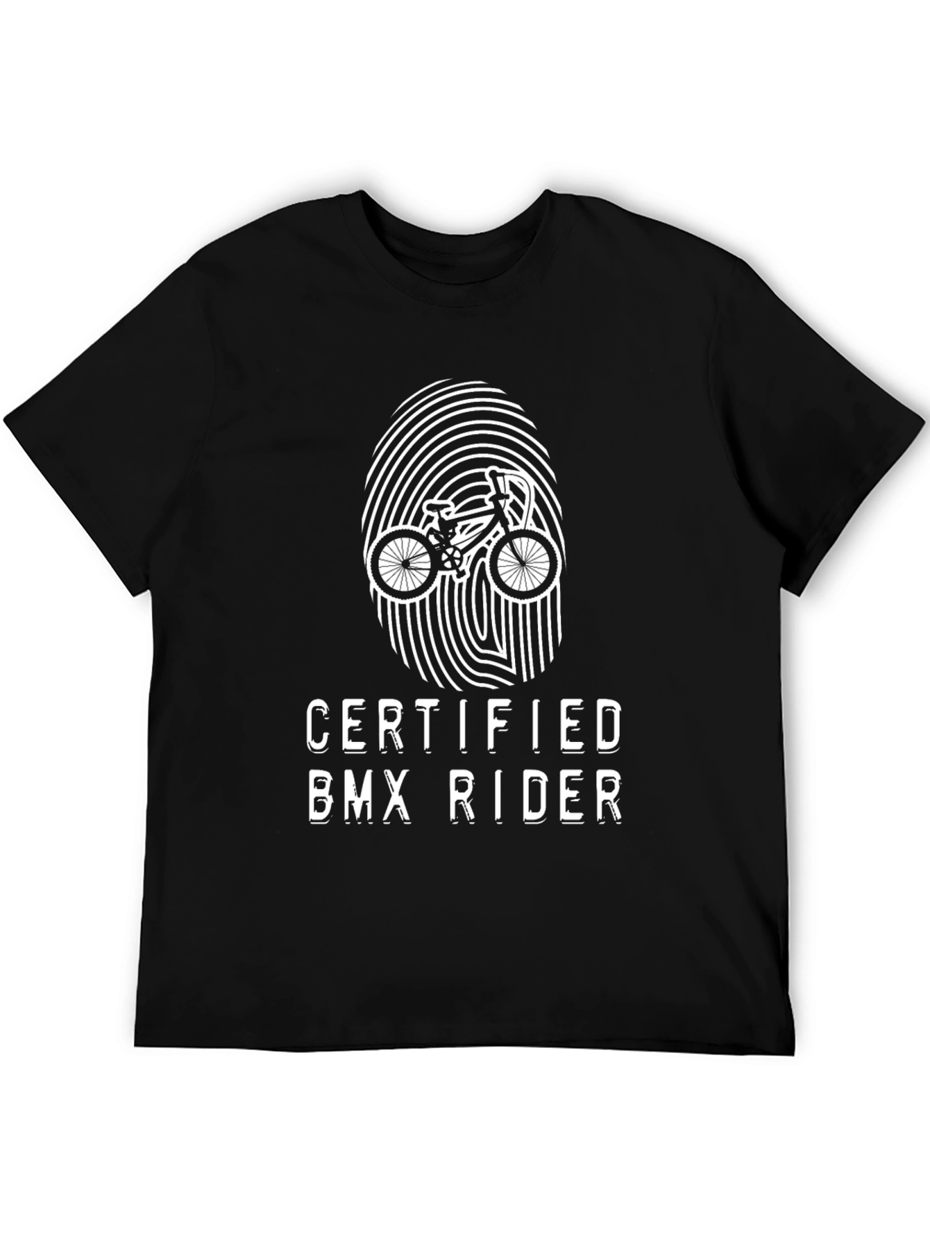 Certified BMX Rider Black Graphic T-Shirt