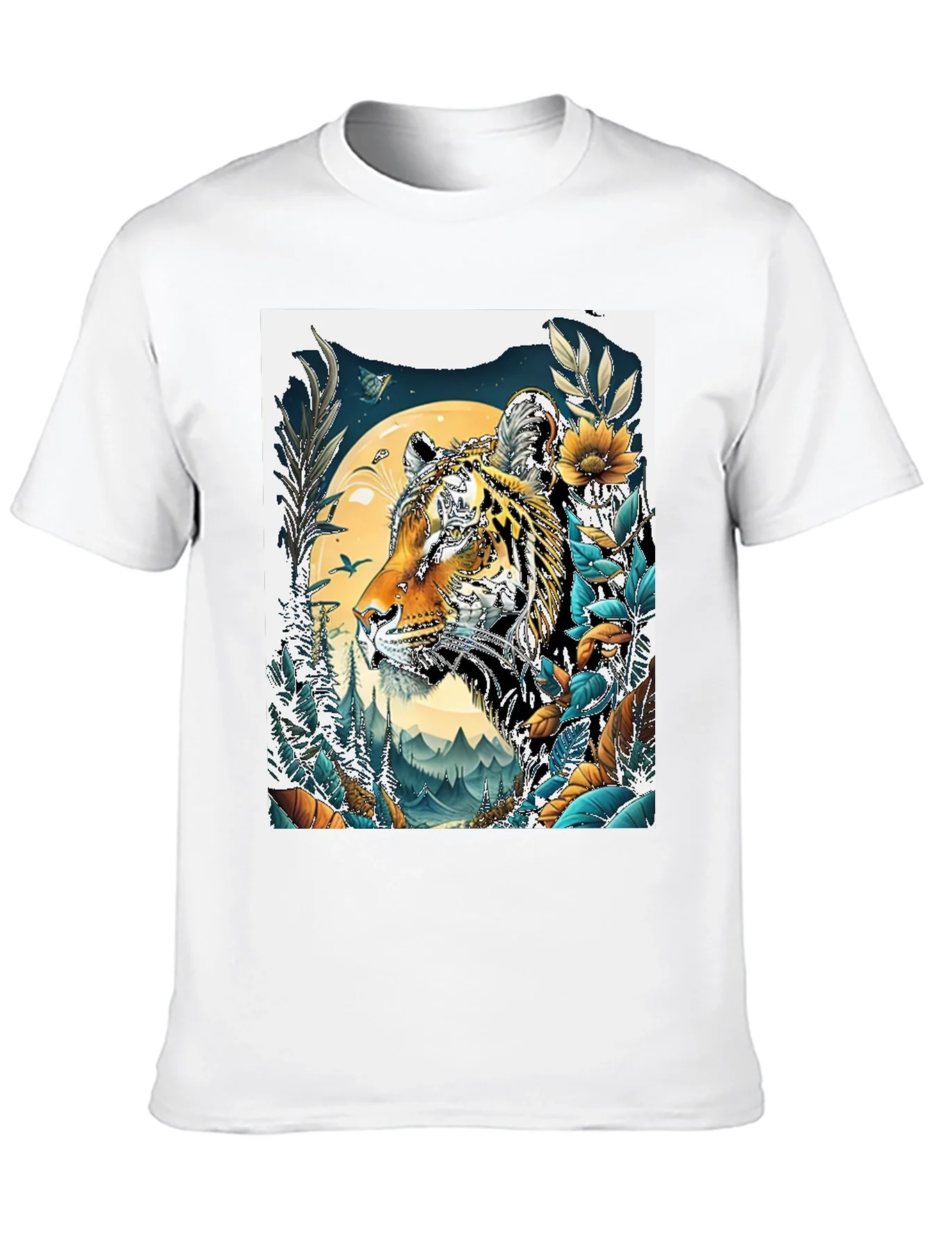 Tiger Graphic Tee - Nature Inspired Design
