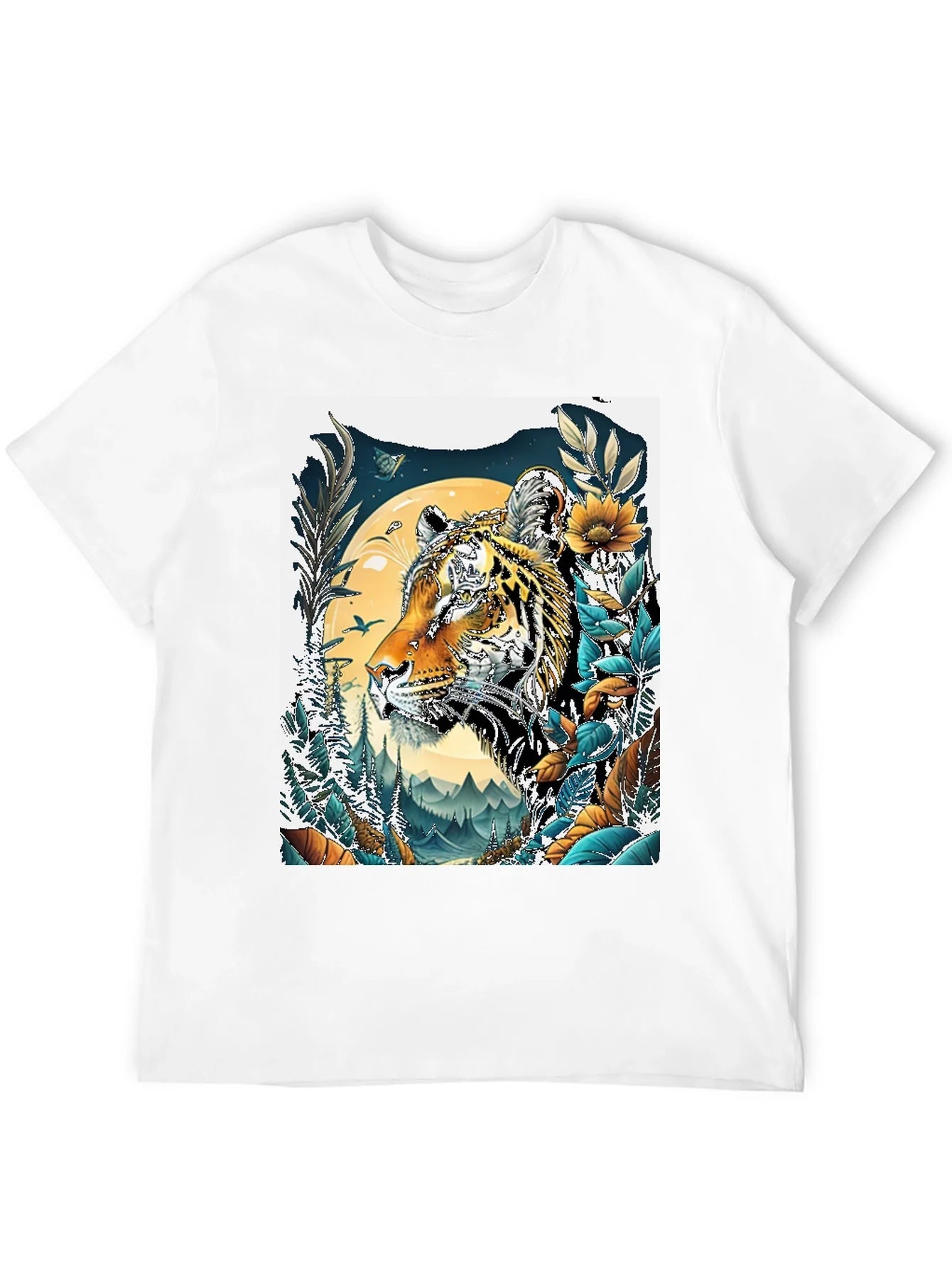 Tiger Graphic Tee - Nature Inspired Design
