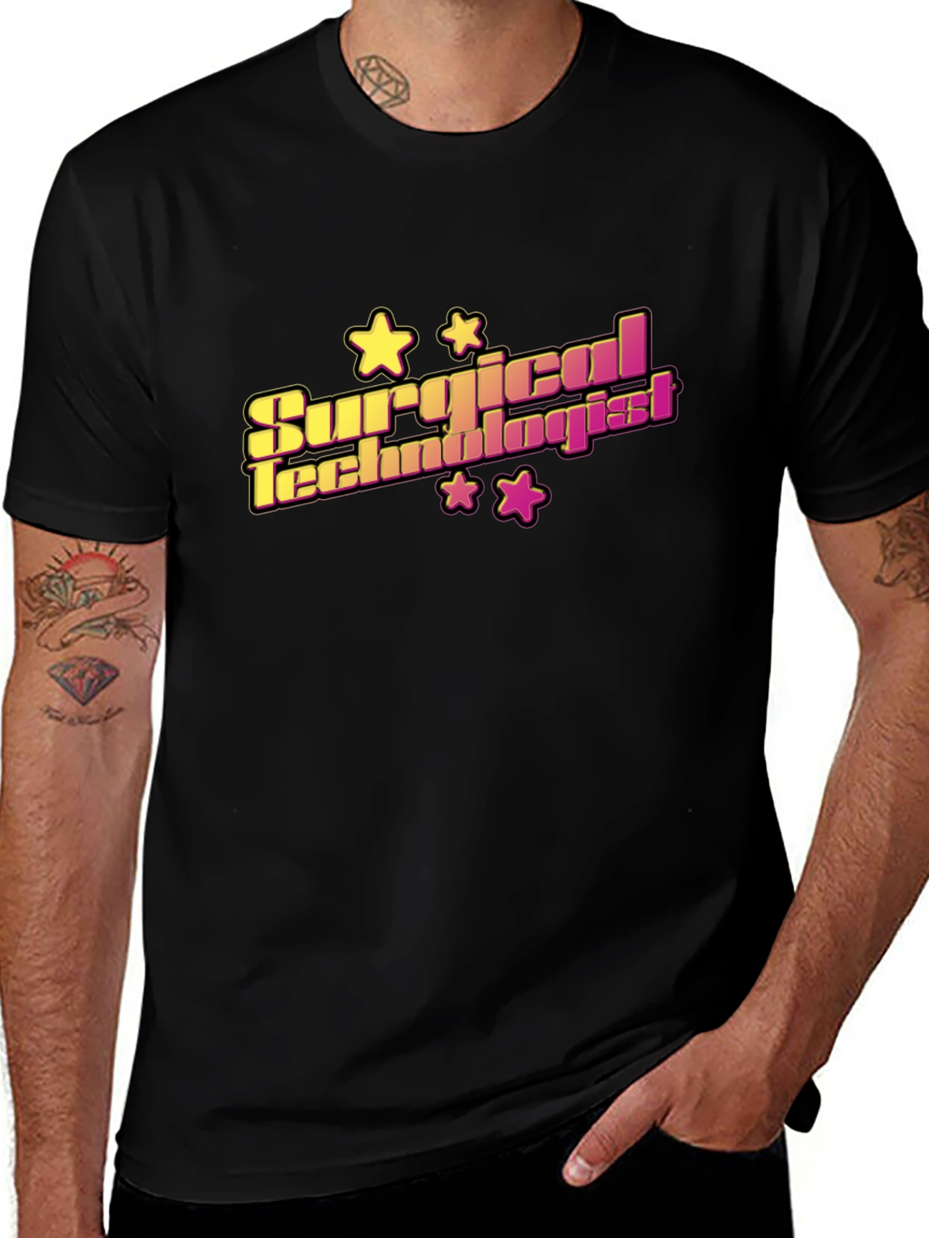 Surgical Technologist Graphic Tee - Black