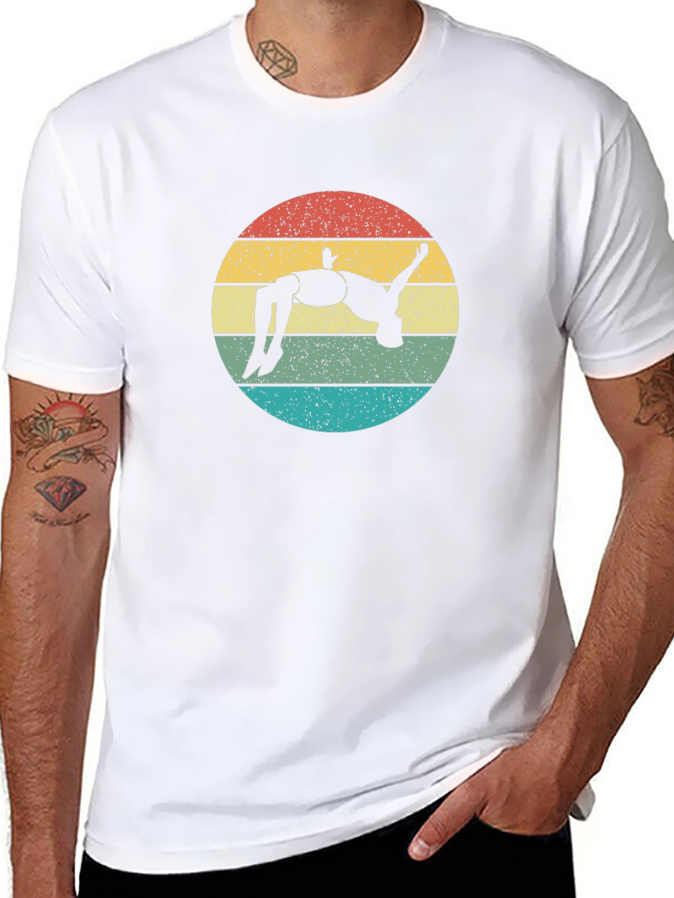 Retro Sunset Acrobat T-Shirt