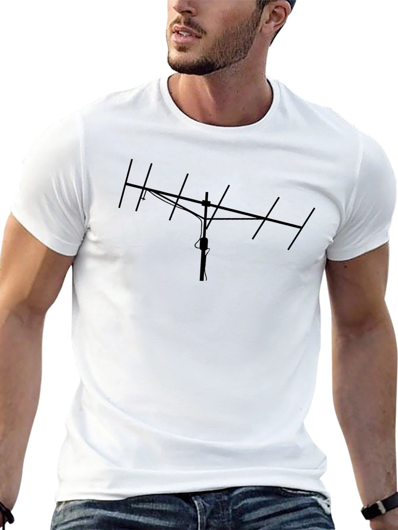Antenna Graphic Tee - Black