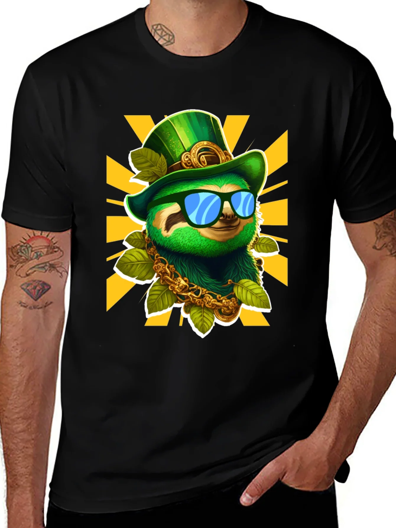 Lucky Sloth St. Patricks Day T-Shirt