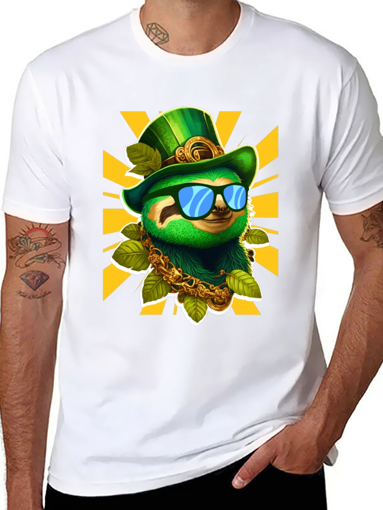 Lucky Sloth St. Patricks Day T-Shirt