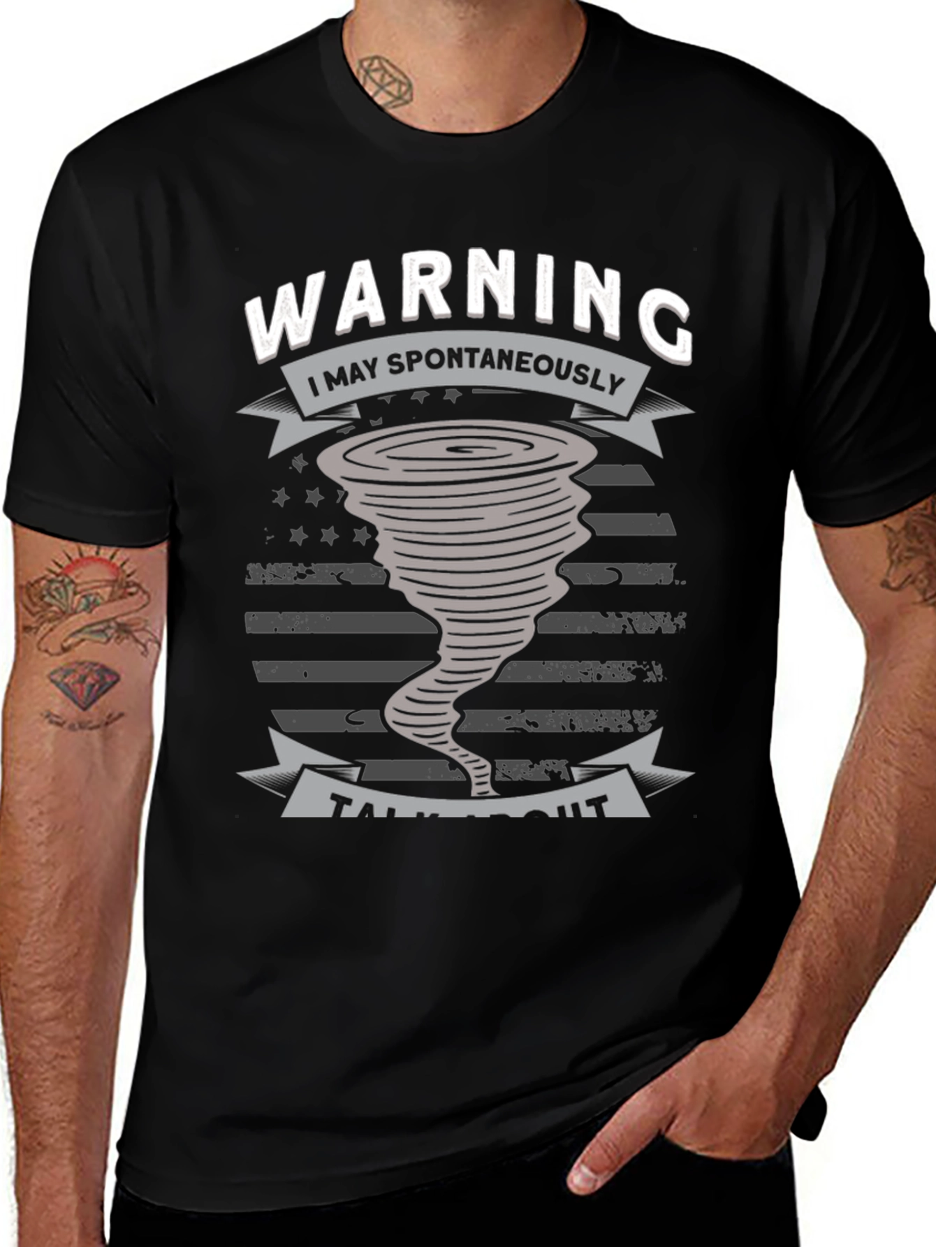 Warning I May Spontaneously Talk About Tornadoes T-Shirt