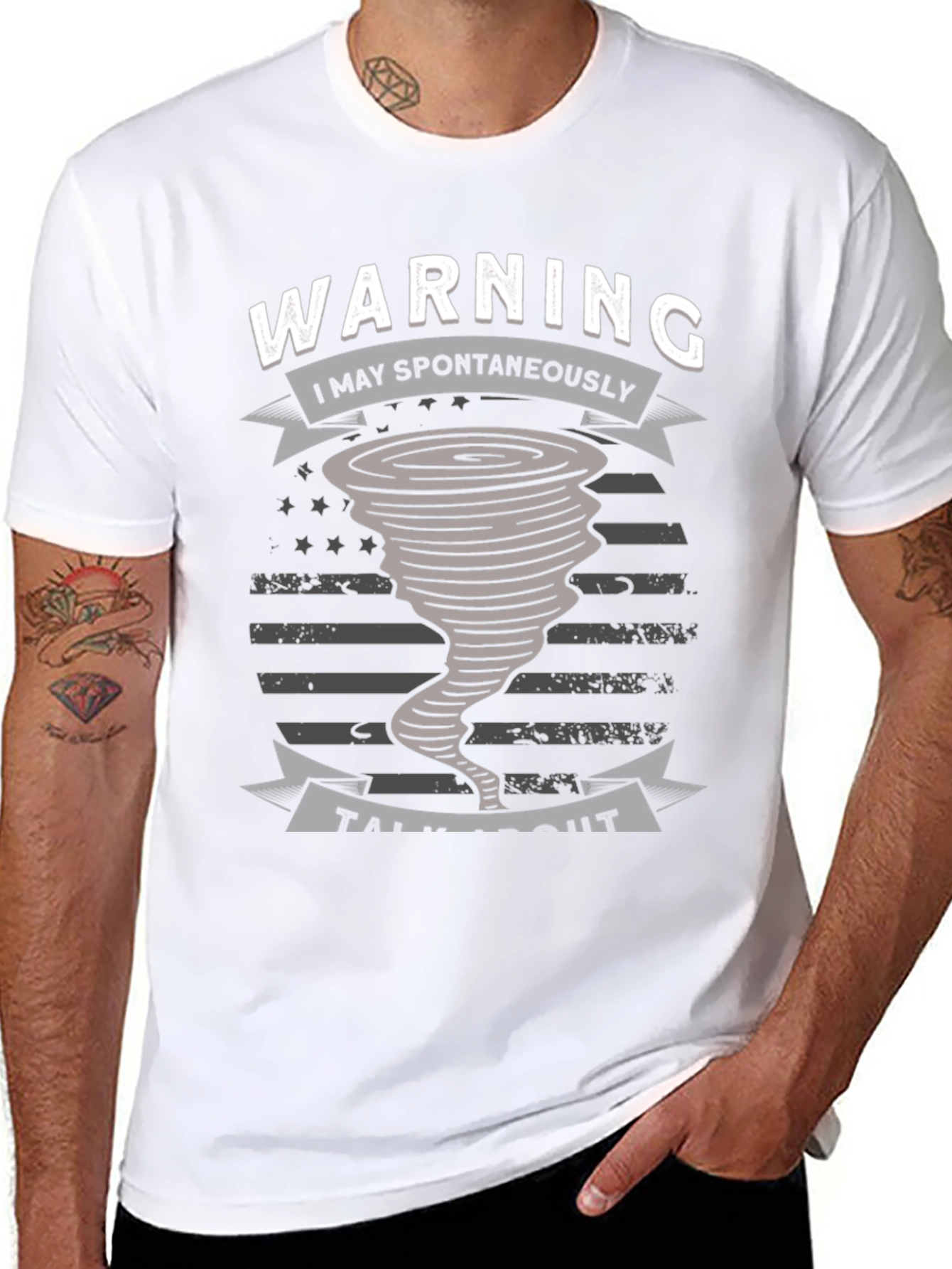 Warning I May Spontaneously Talk About Tornadoes T-Shirt