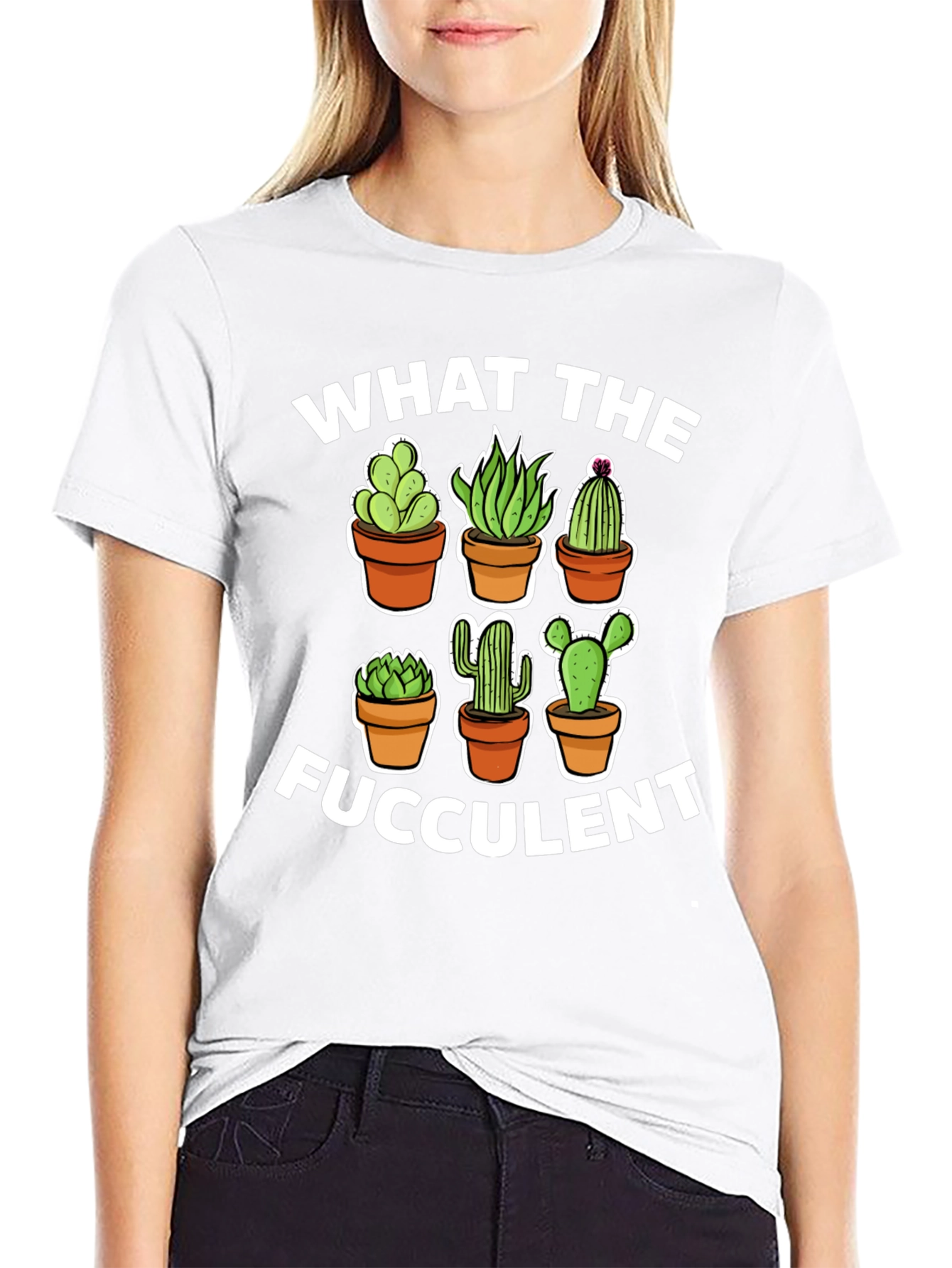 What The Fucculent T-Shirt | Cactus Lover Gift