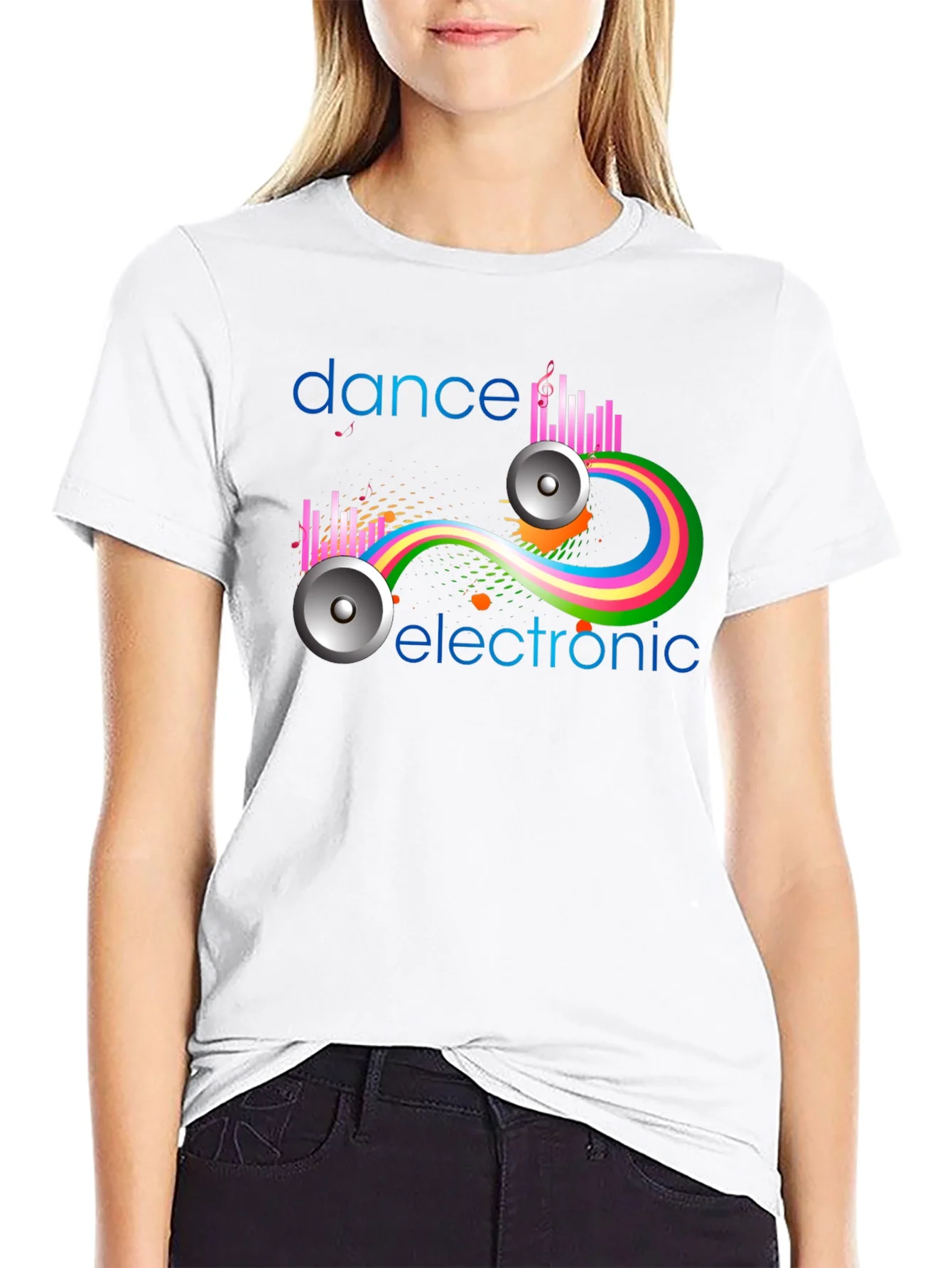Dance Electronic Graphic Tee - Stylish Music Shirt