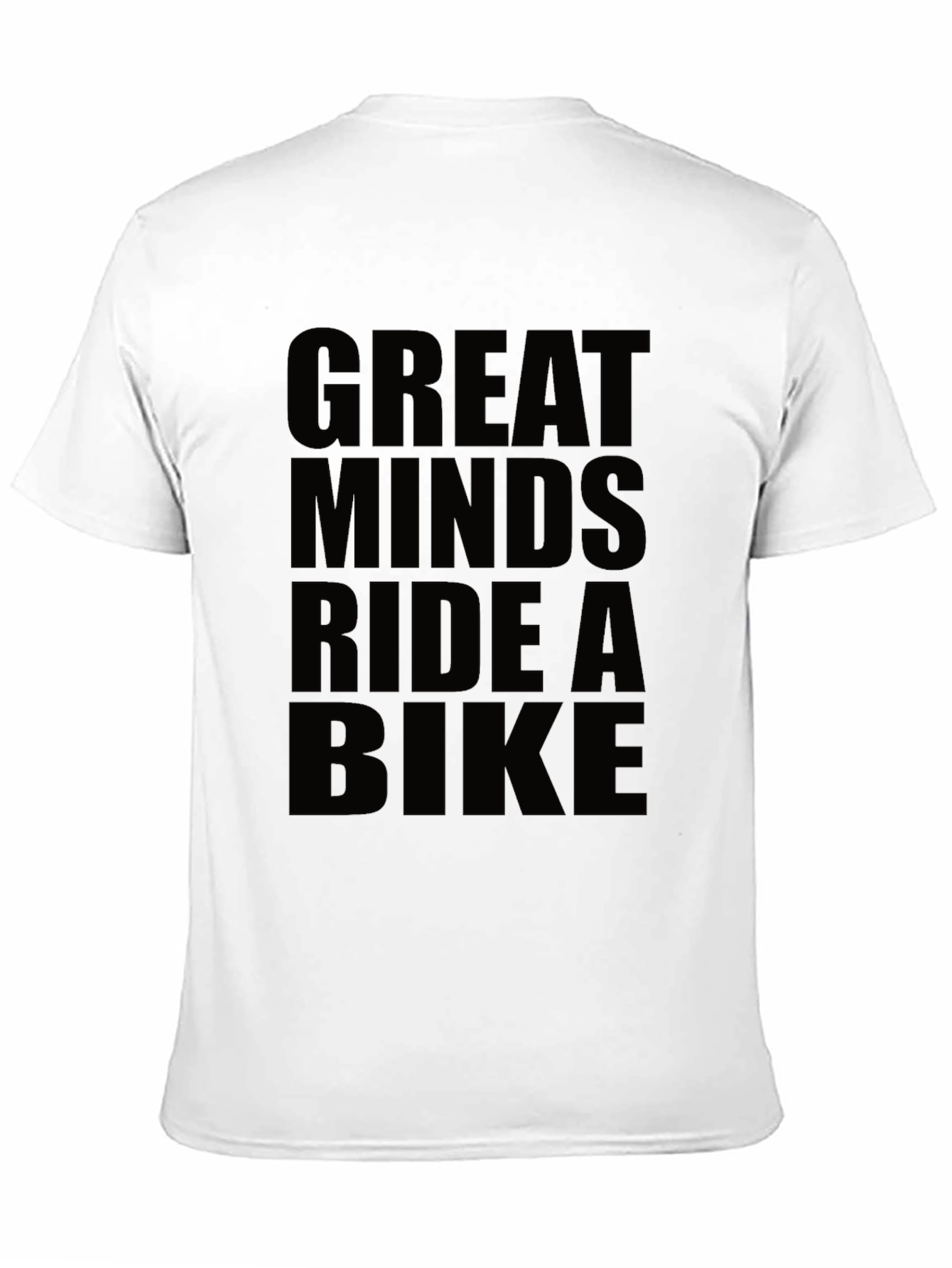 Great Minds Ride a Bike Black T-Shirt