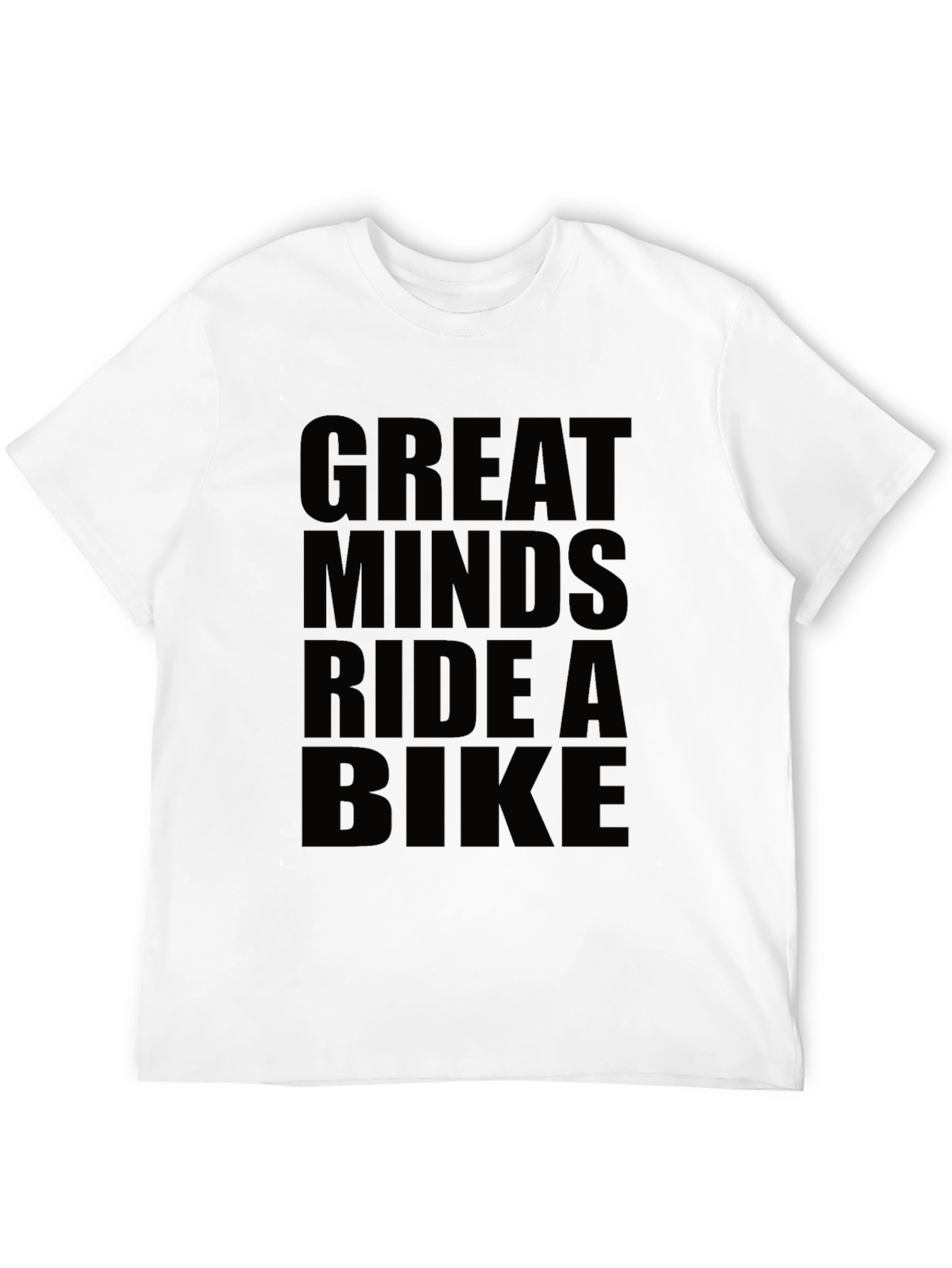 Great Minds Ride a Bike Black T-Shirt