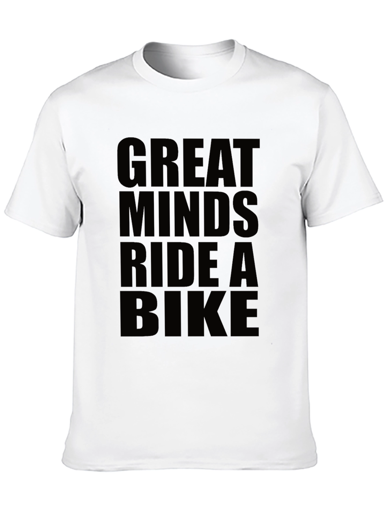 Great Minds Ride a Bike Black T-Shirt