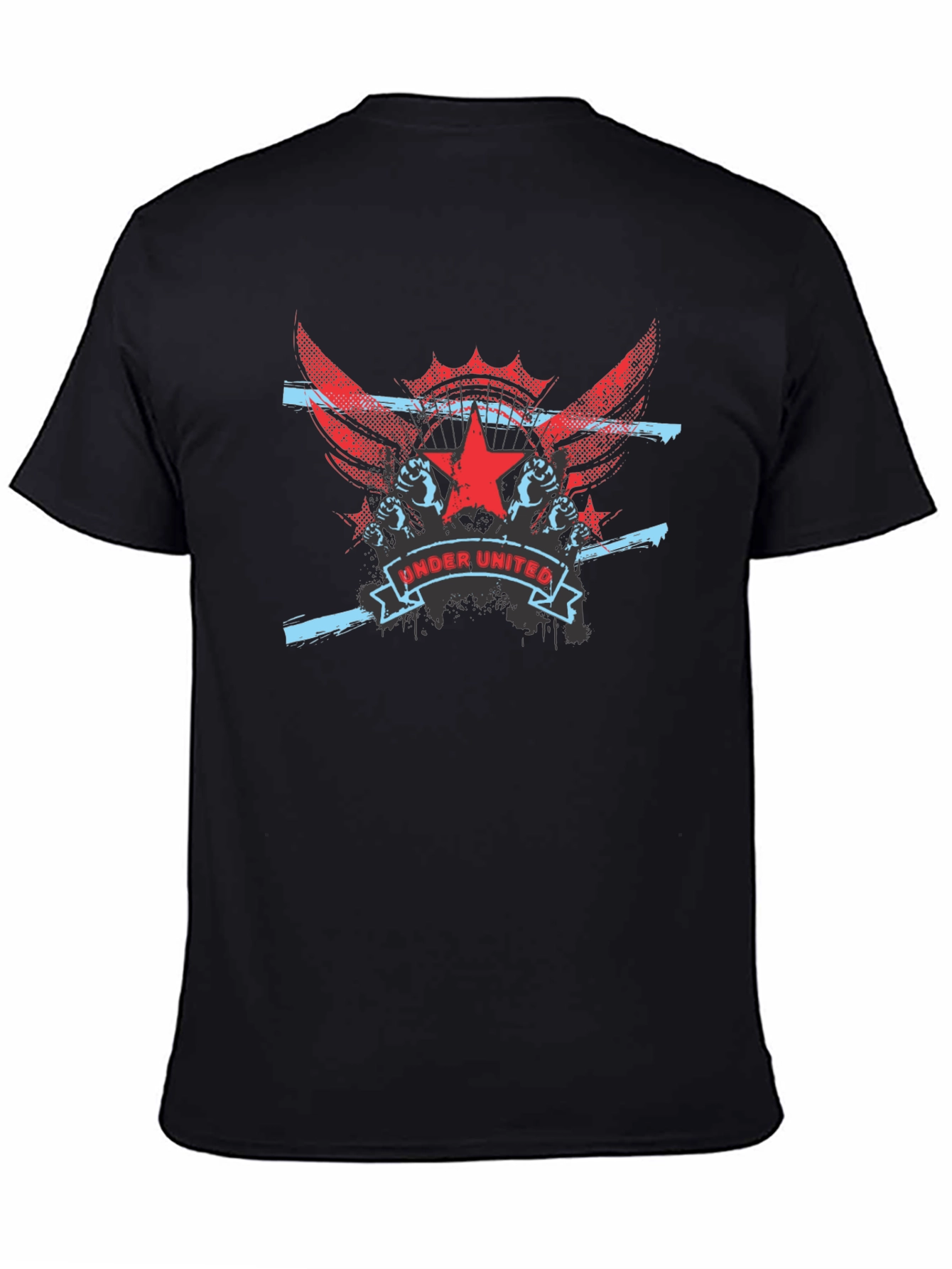 Under United Graphic Print Mens Black T-Shirt