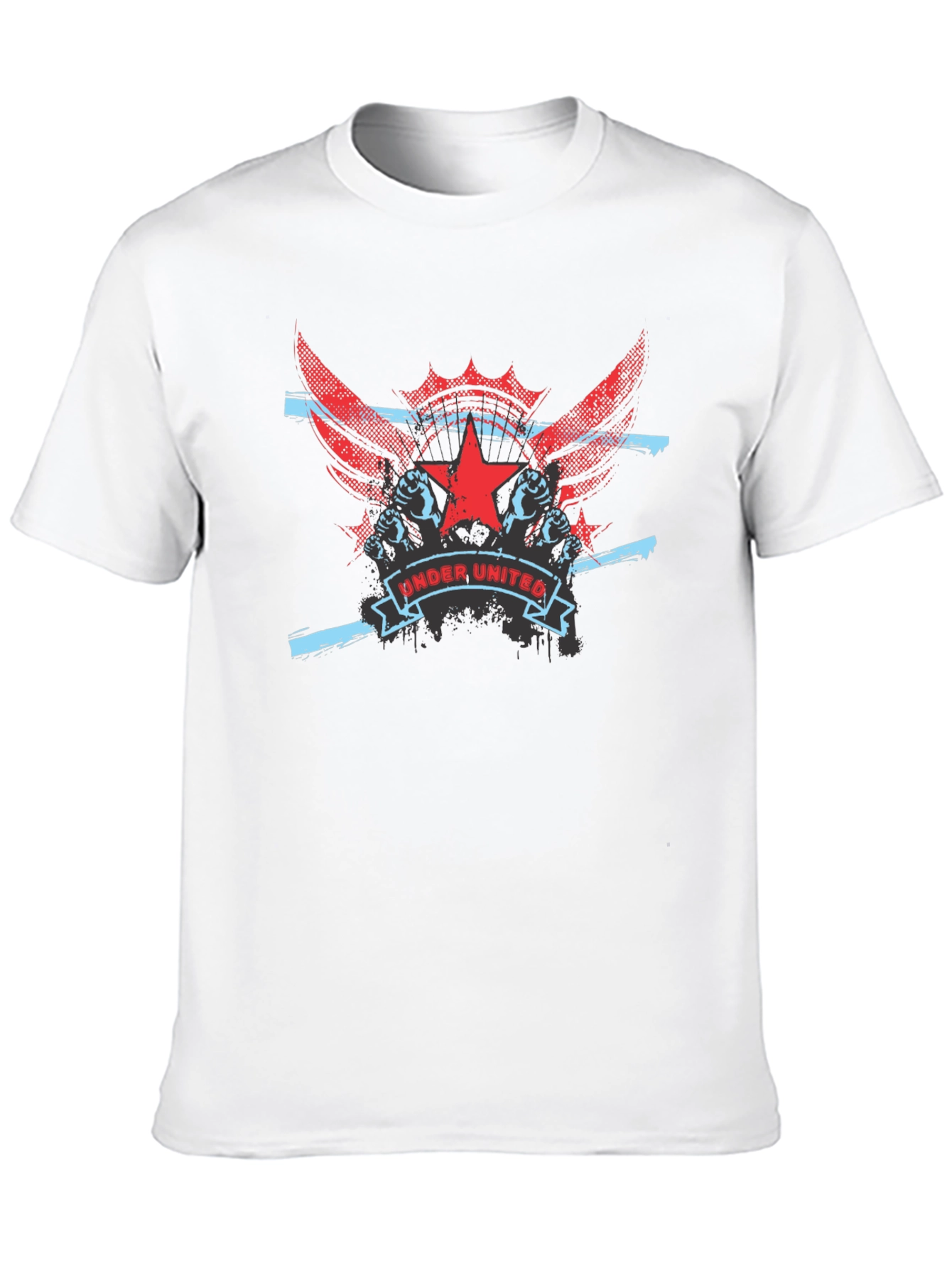 Under United Graphic Print Mens Black T-Shirt