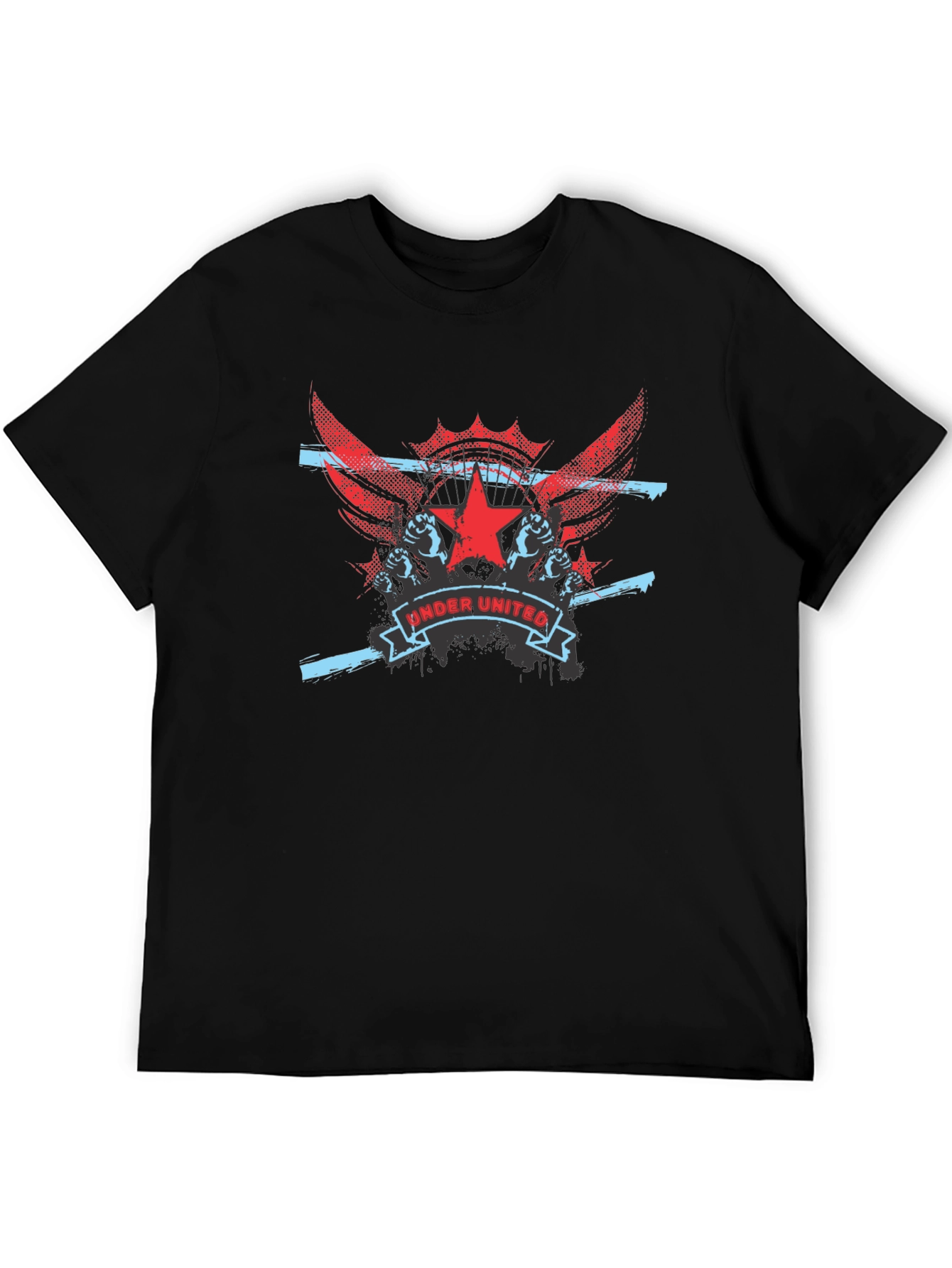 Under United Graphic Print Mens Black T-Shirt