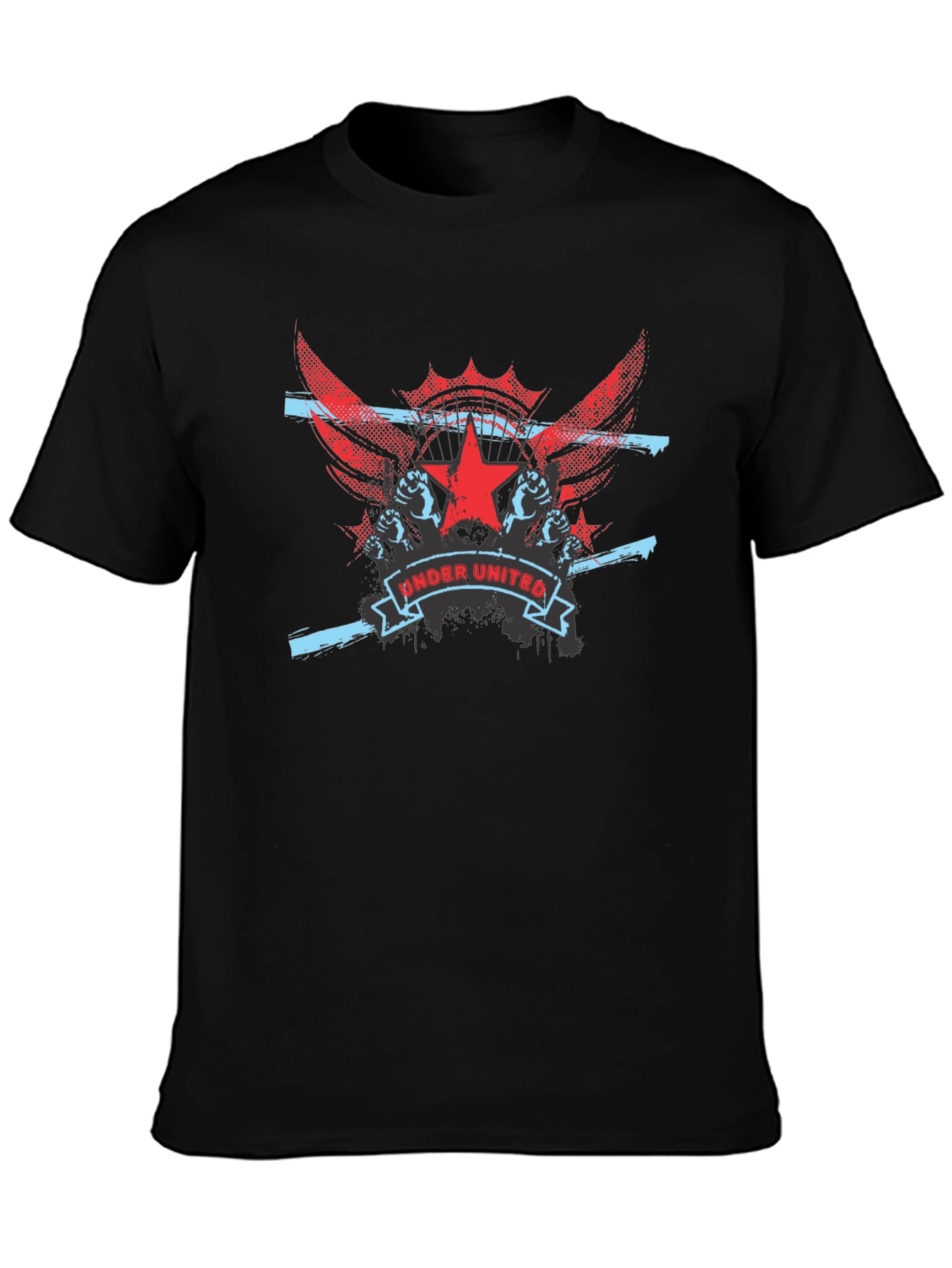 Under United Graphic Print Mens Black T-Shirt