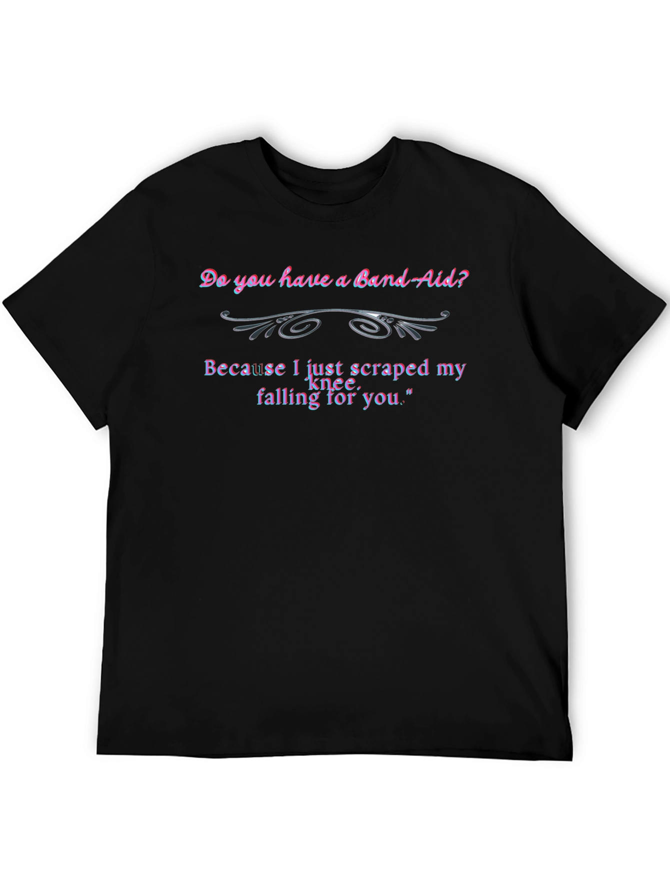 Band-Aid Knee Graphic Tee - Flirty & Fun