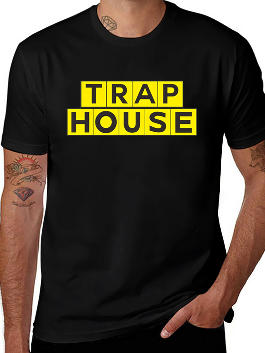 Trap House Graphic Print T-Shirt