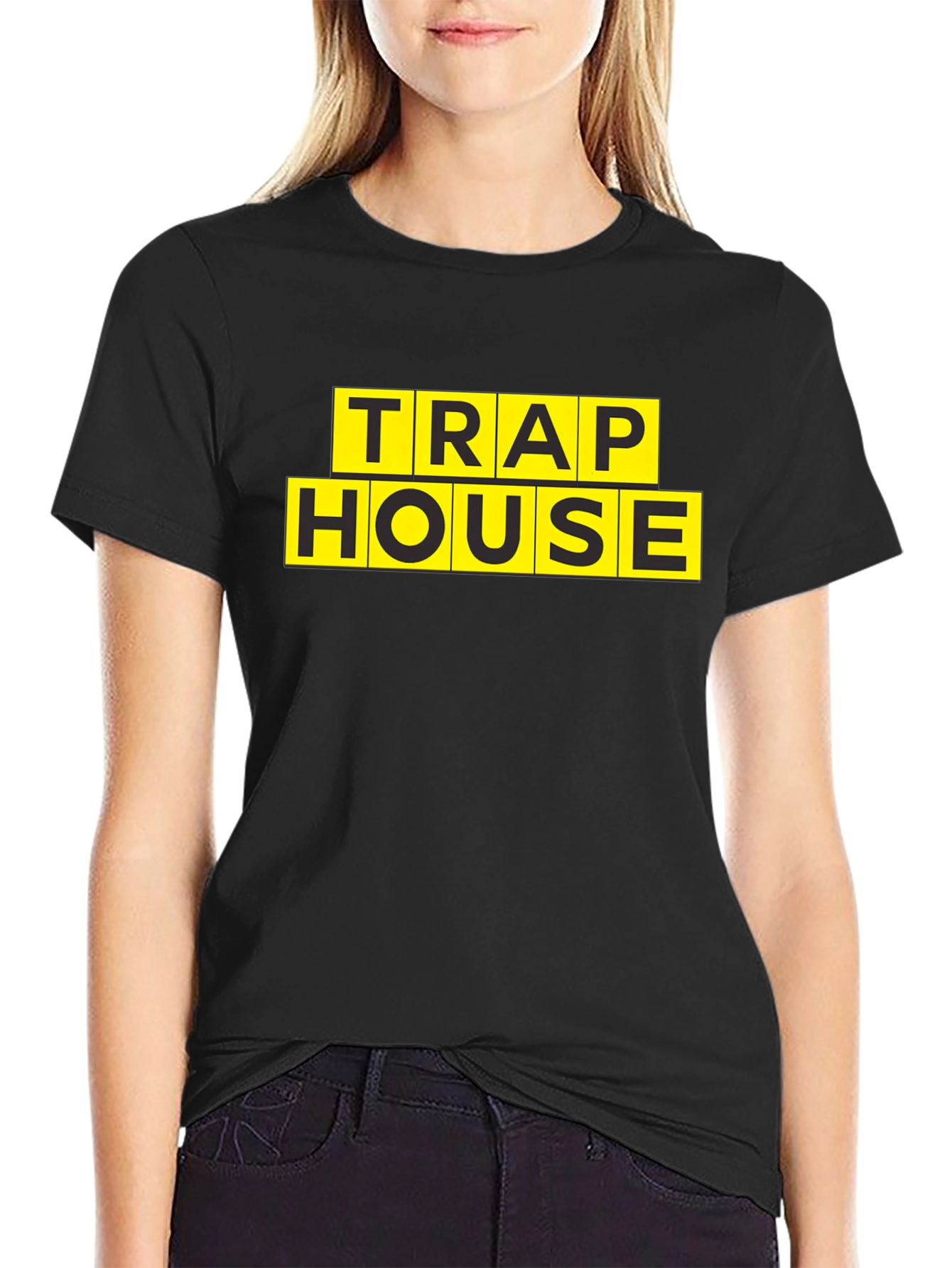 Trap House Graphic Print T-Shirt