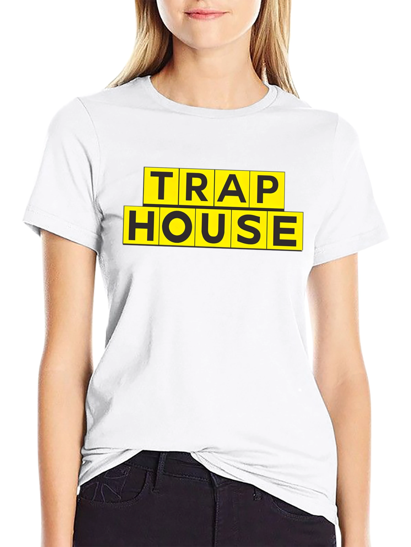 Trap House Graphic Print T-Shirt