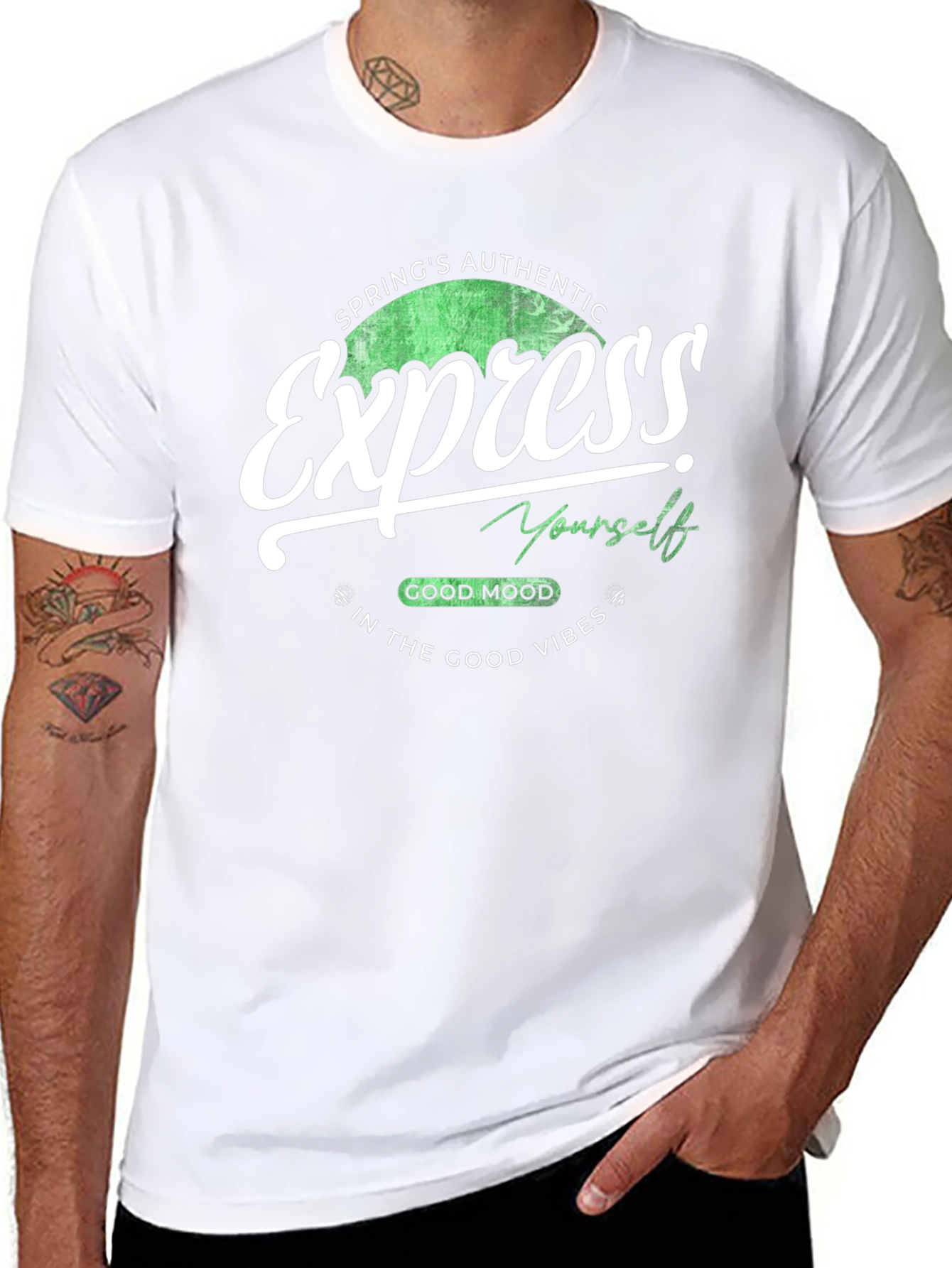 Express Yourself Graphic Tee - Black