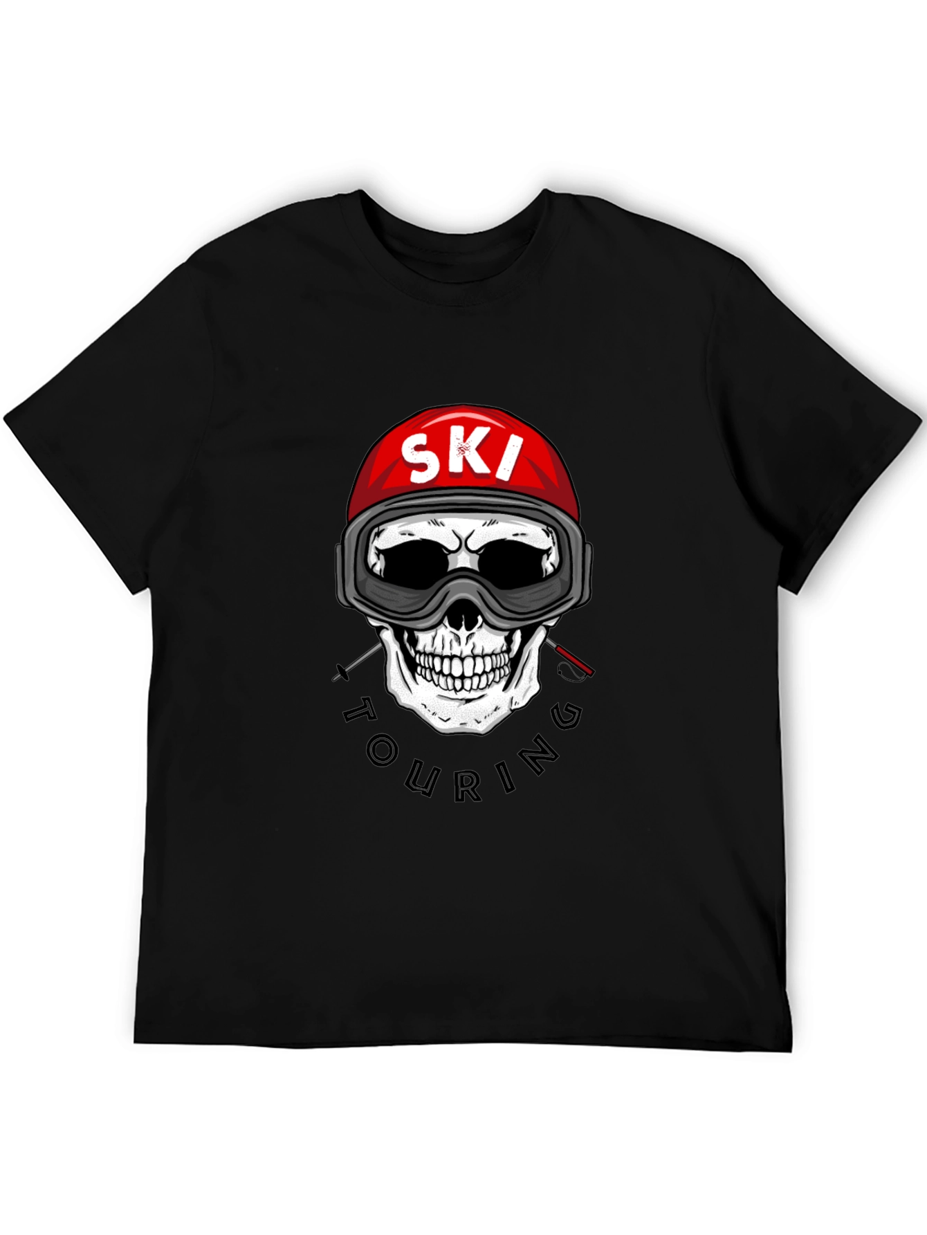 Ski Touring Skull Graphic Tee - Adventure Ready