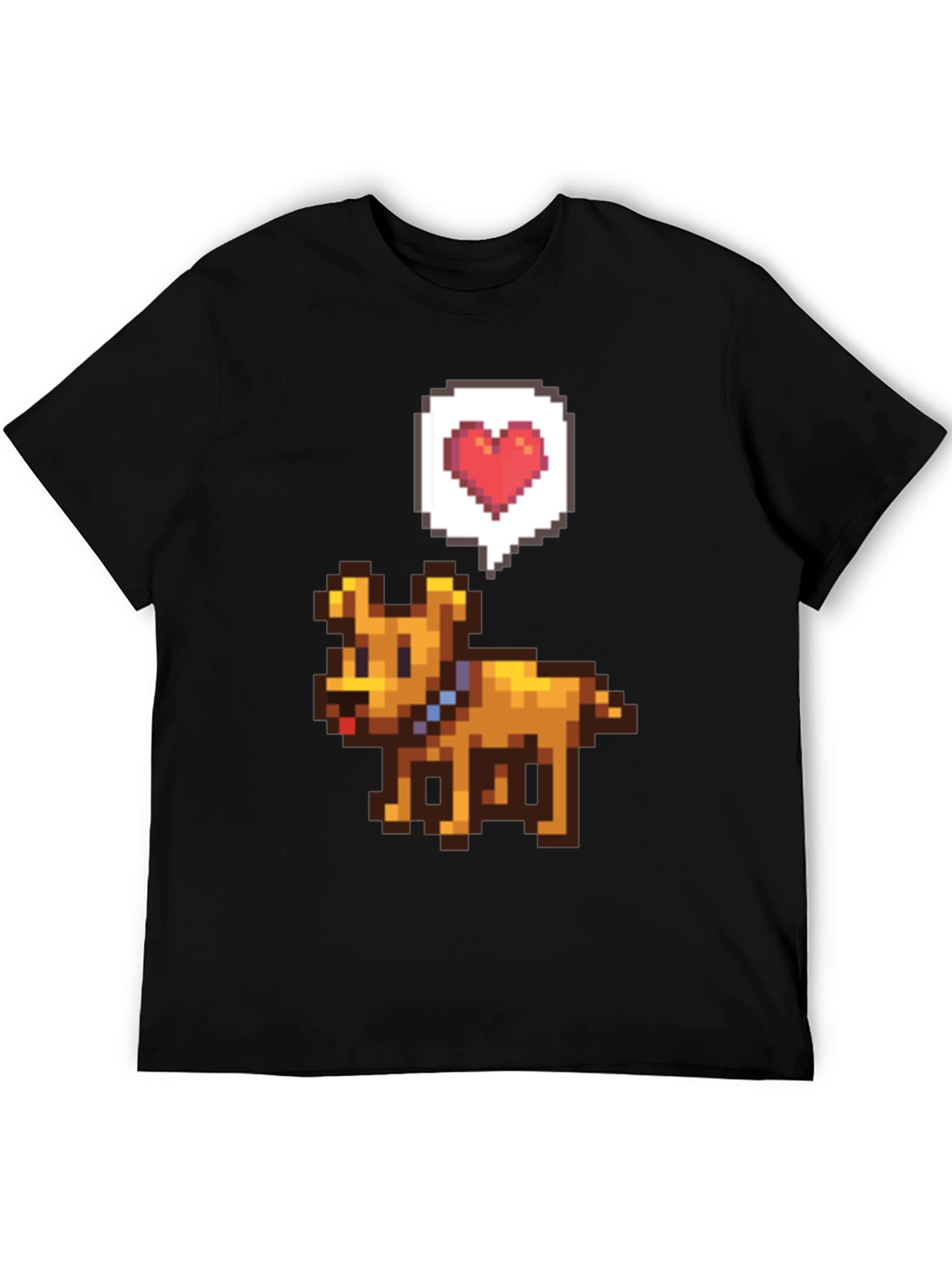 Pixel Art Dog T-Shirt - Gamer Style