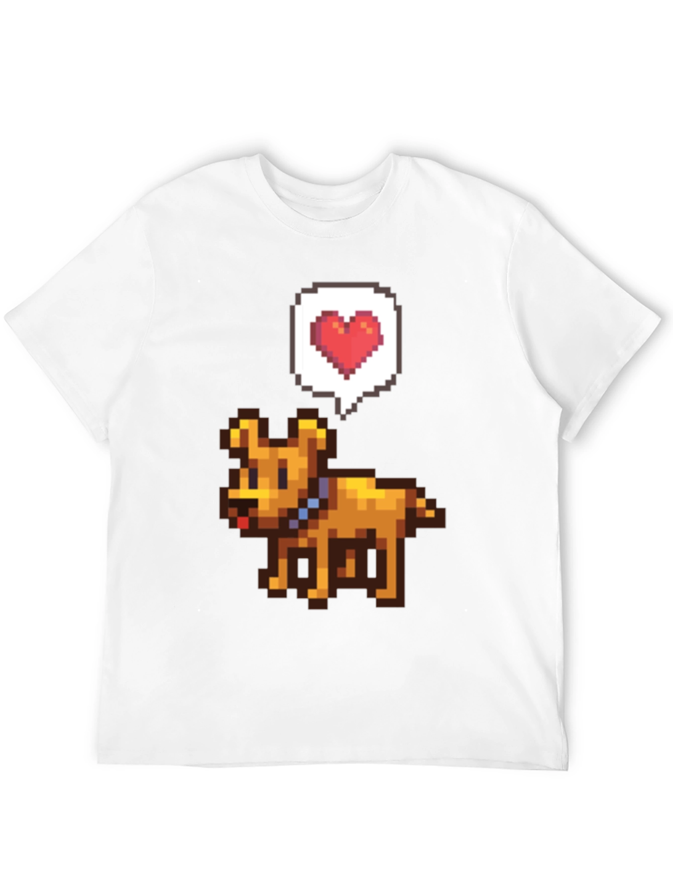 Pixel Art Dog T-Shirt - Gamer Style