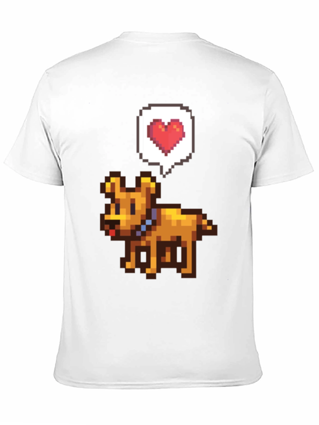 Pixel Art Dog T-Shirt - Gamer Style