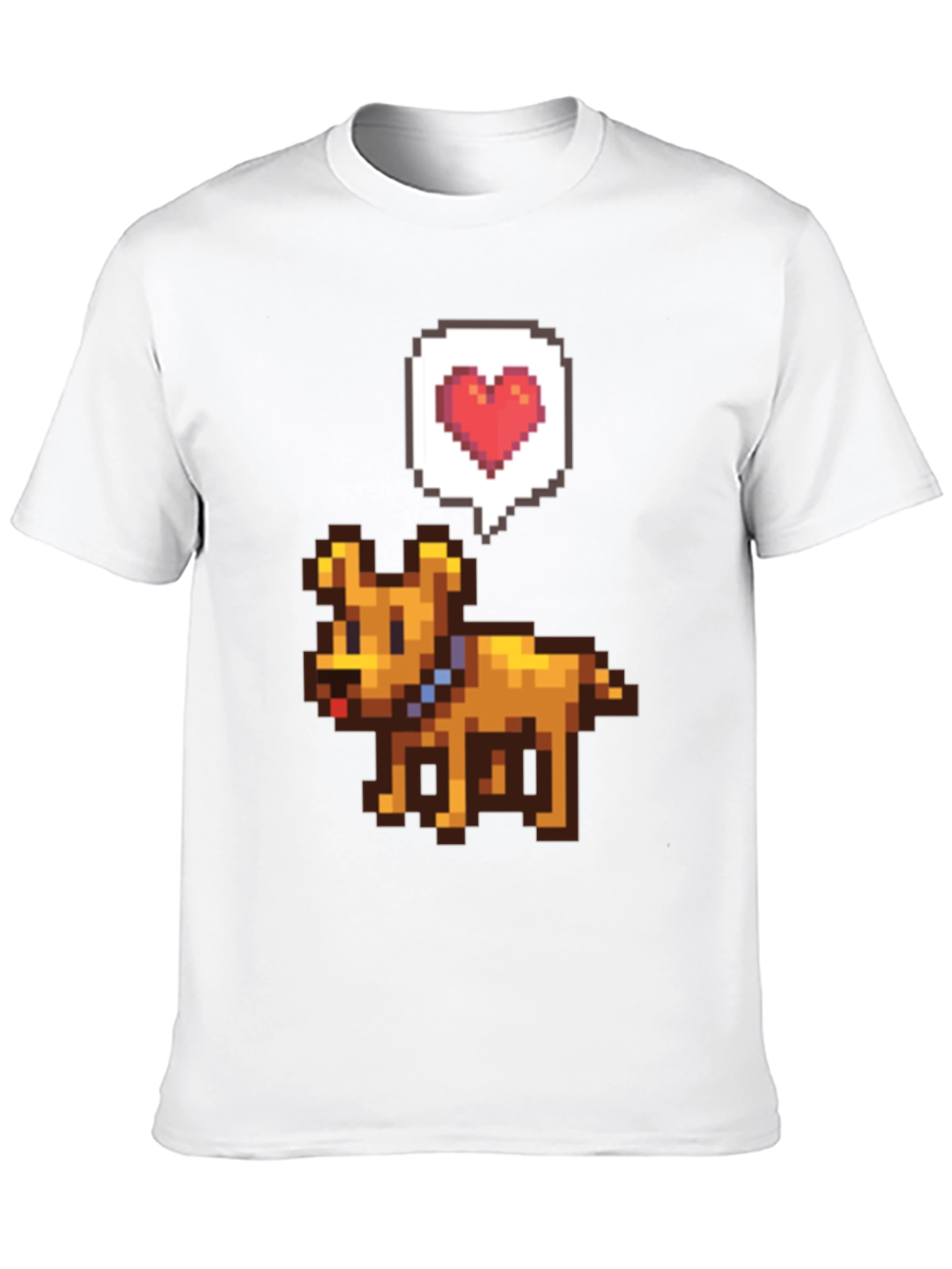 Pixel Art Dog T-Shirt - Gamer Style