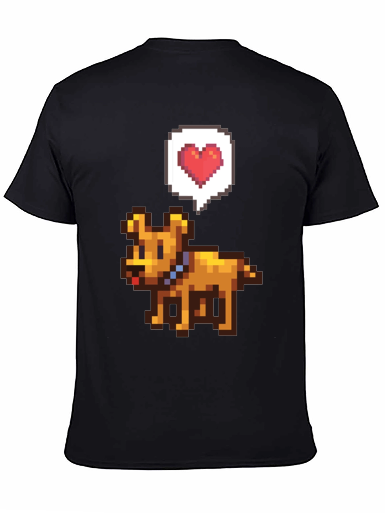 Pixel Art Dog T-Shirt - Gamer Style