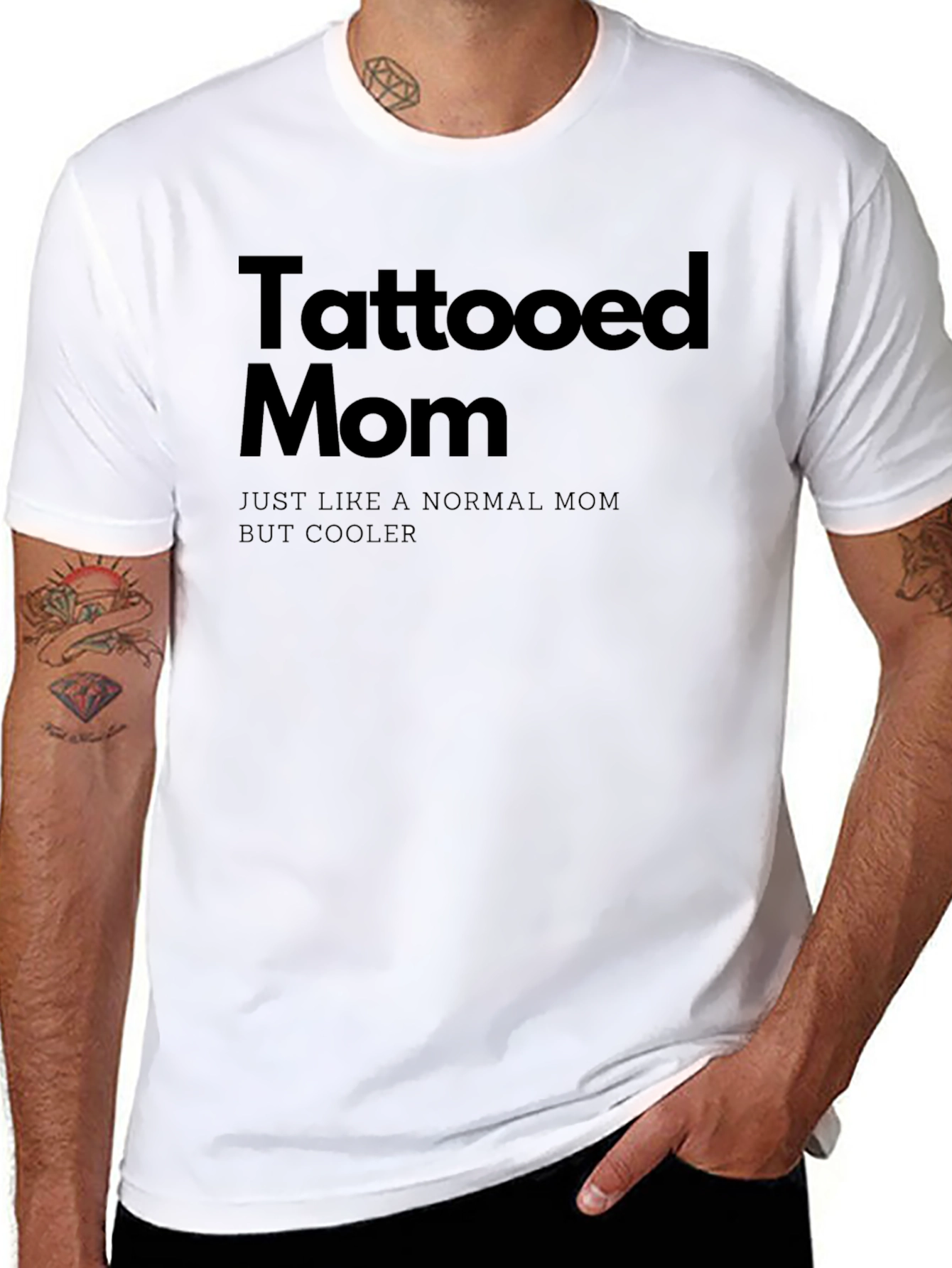 Tattooed Mom - Black T-Shirt