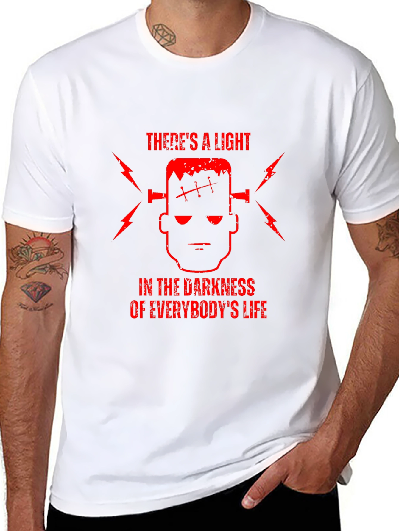 Frankensteins Light T-Shirt - Dark Humor Graphic Tee