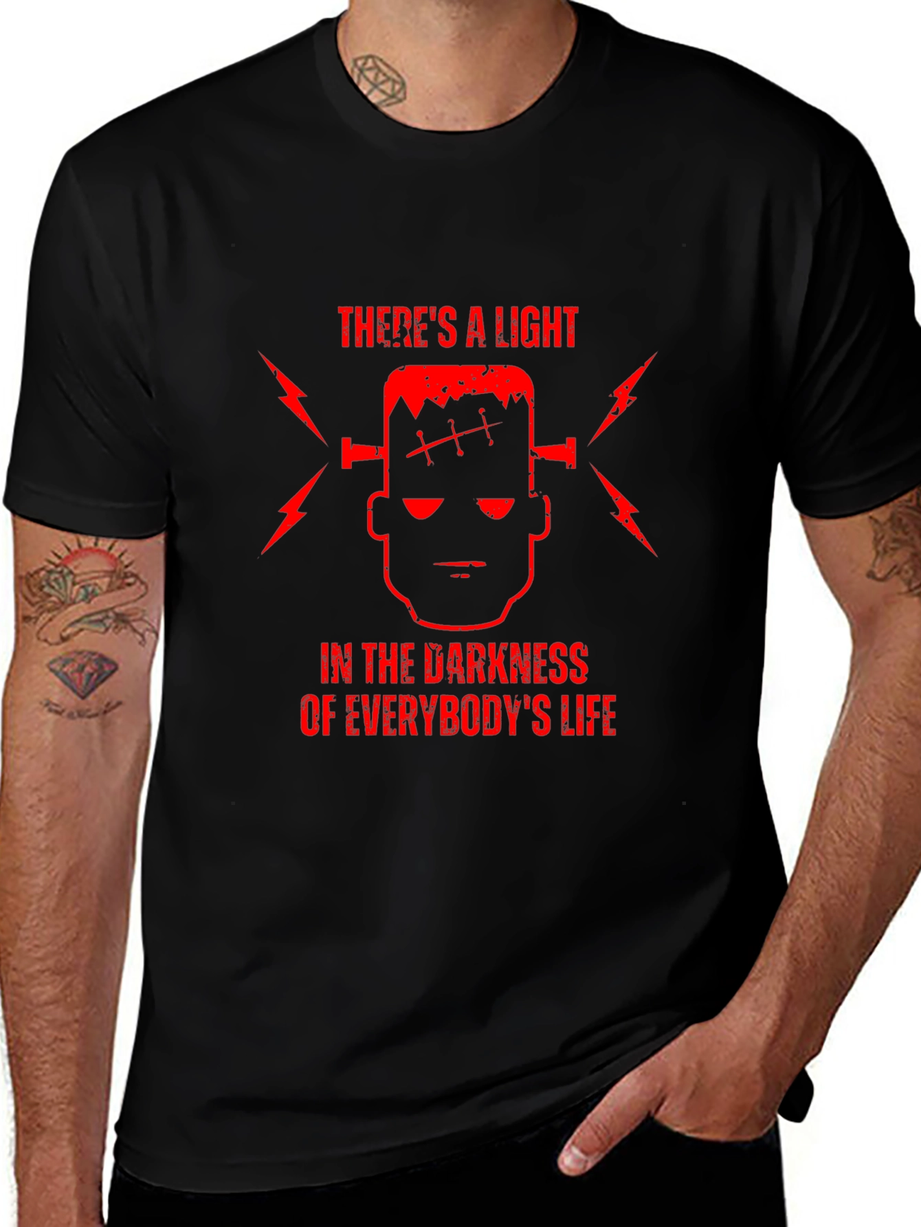 Frankensteins Light T-Shirt - Dark Humor Graphic Tee