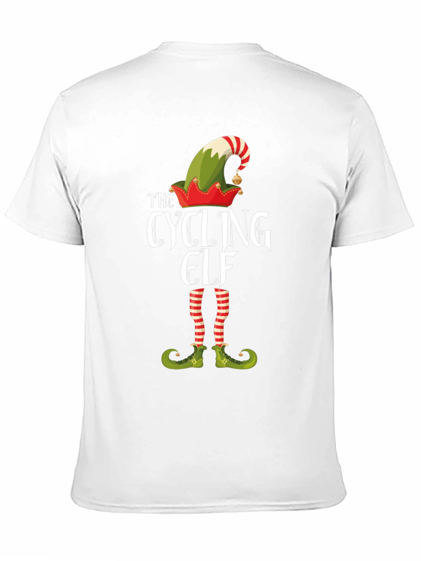The Cycling Elf T-Shirt - Holiday Festive Tee