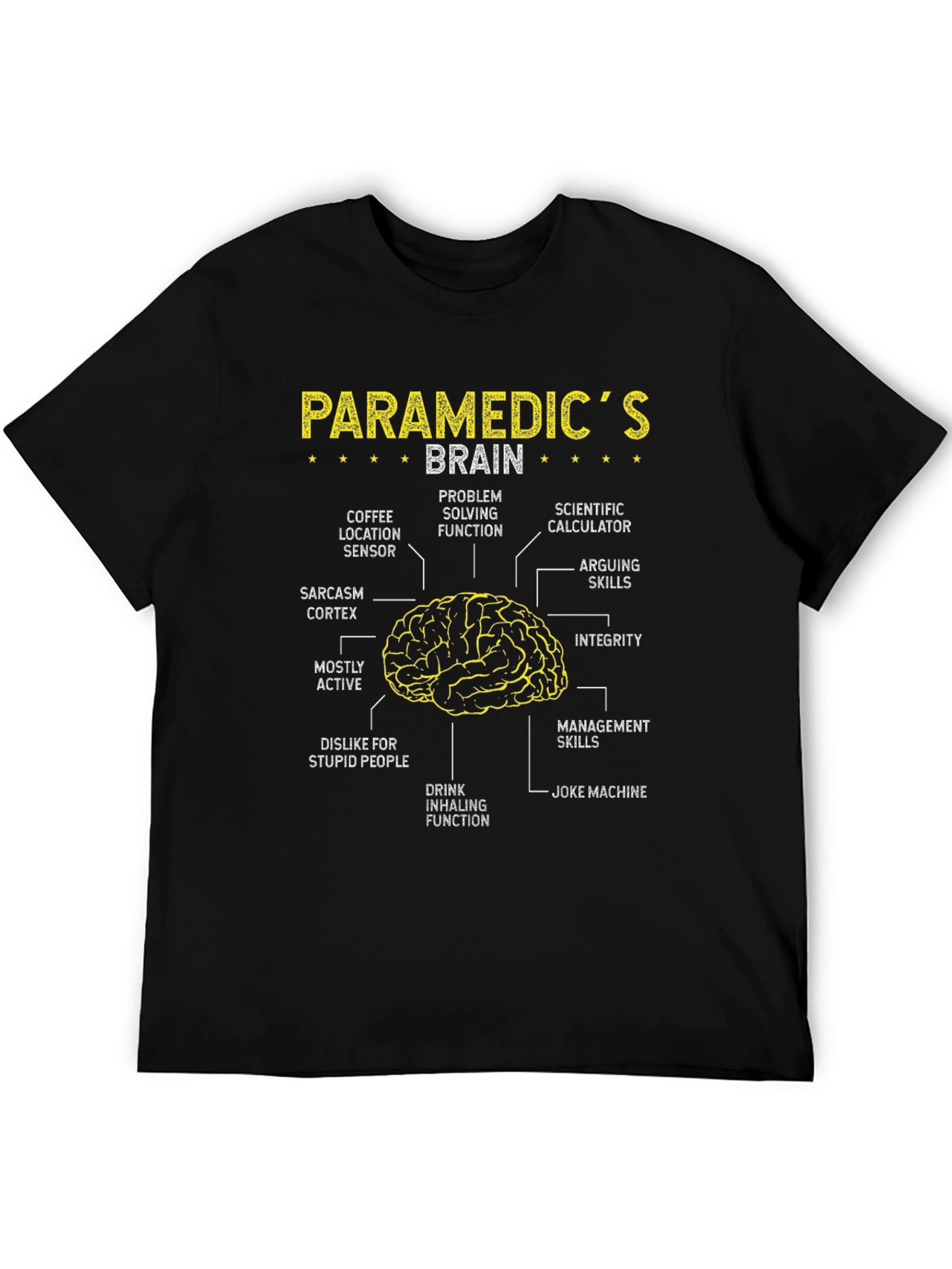 Paramedic Brain Anatomy T-Shirt - Funny EMT Tee