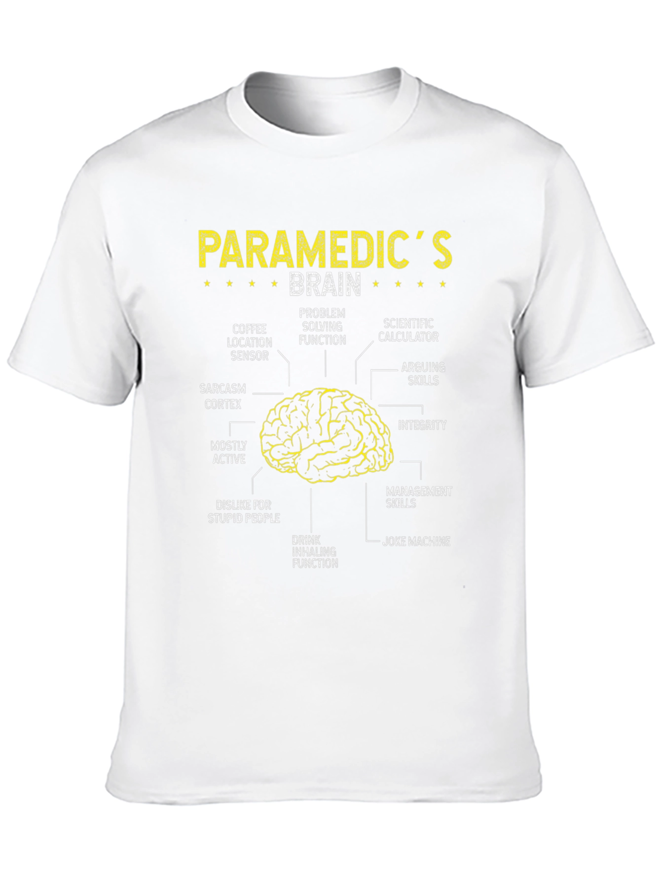 Paramedic Brain Anatomy T-Shirt - Funny EMT Tee