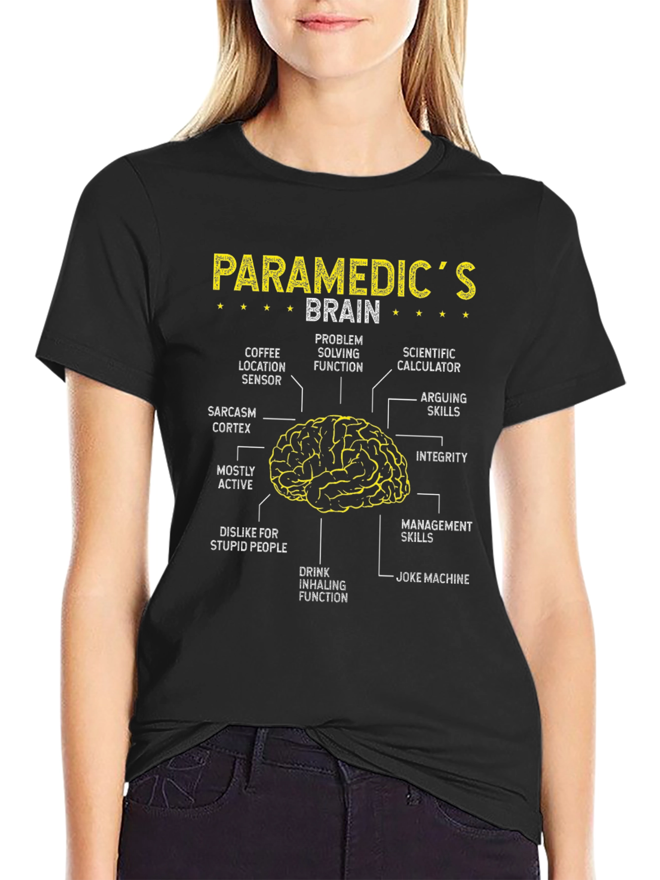 Paramedic Brain Anatomy T-Shirt - Funny EMT Tee