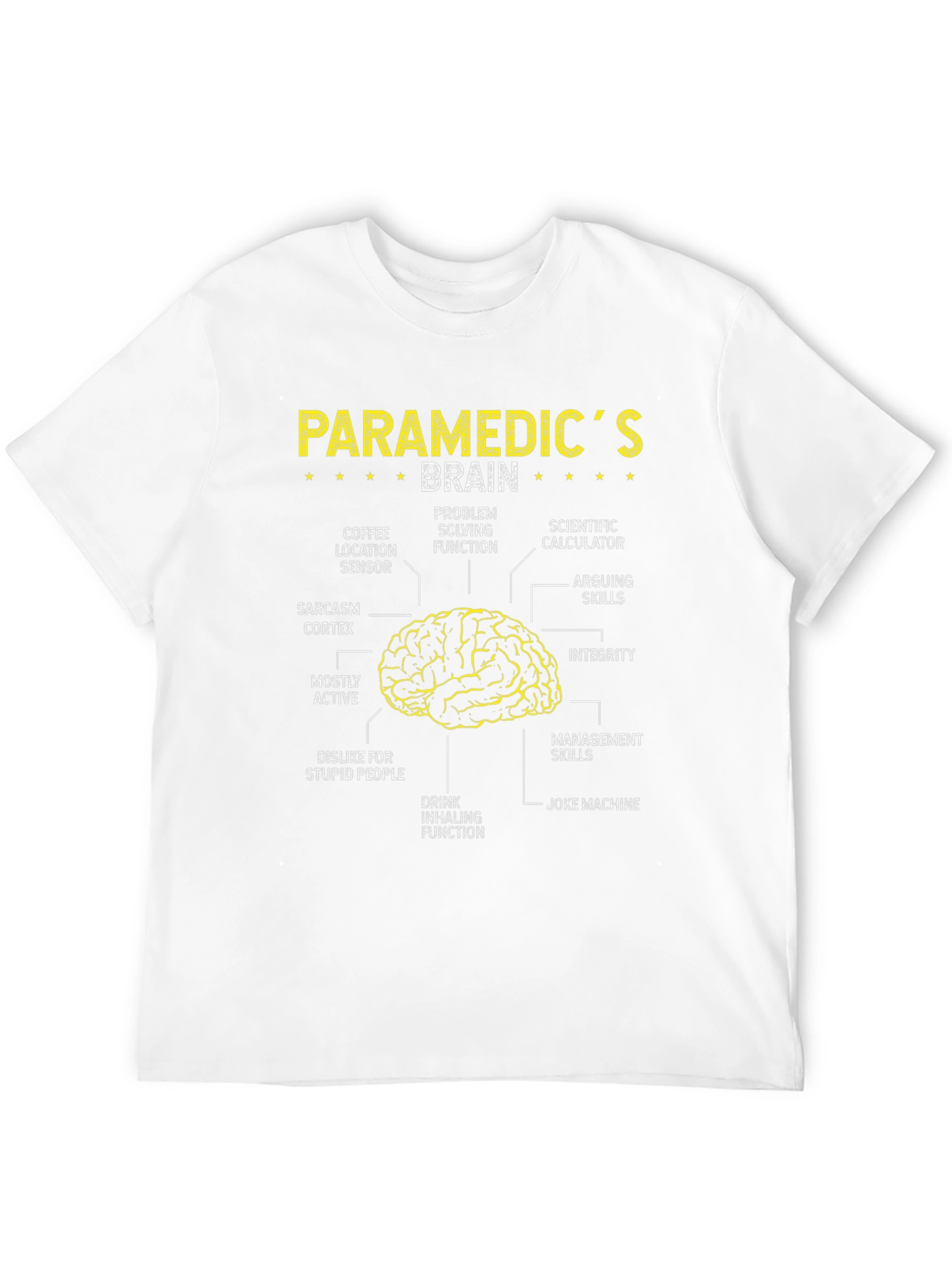 Paramedic Brain Anatomy T-Shirt - Funny EMT Tee